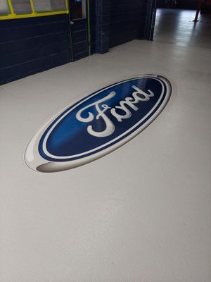 Commercial Interior Coating Installation with a Solid Color