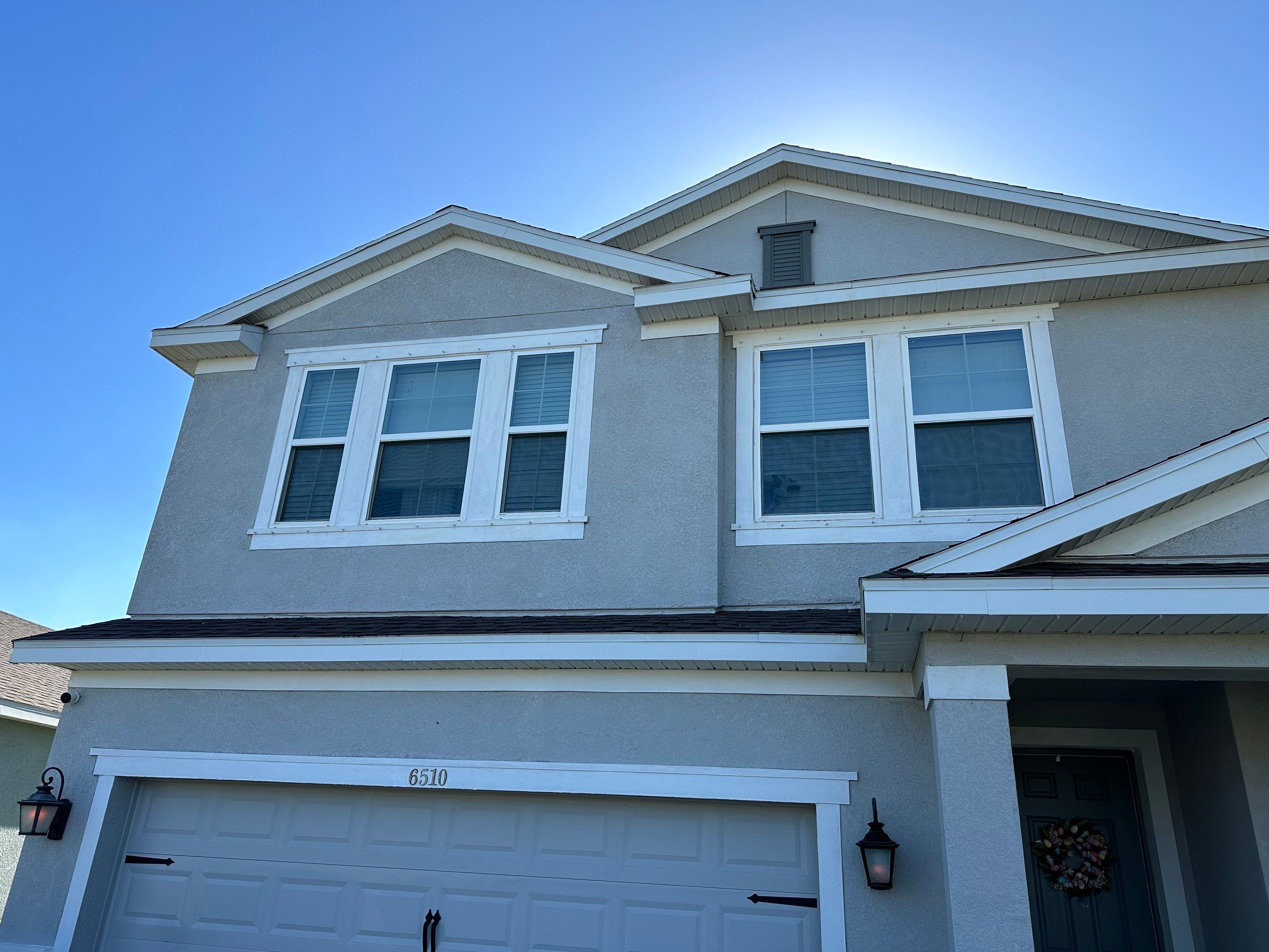 2-Story House Wash & Paver Driveway Cleaning in Trevesta Community, Palmetto, FL | Sunshine AquaWash by Sunshine AquaWash