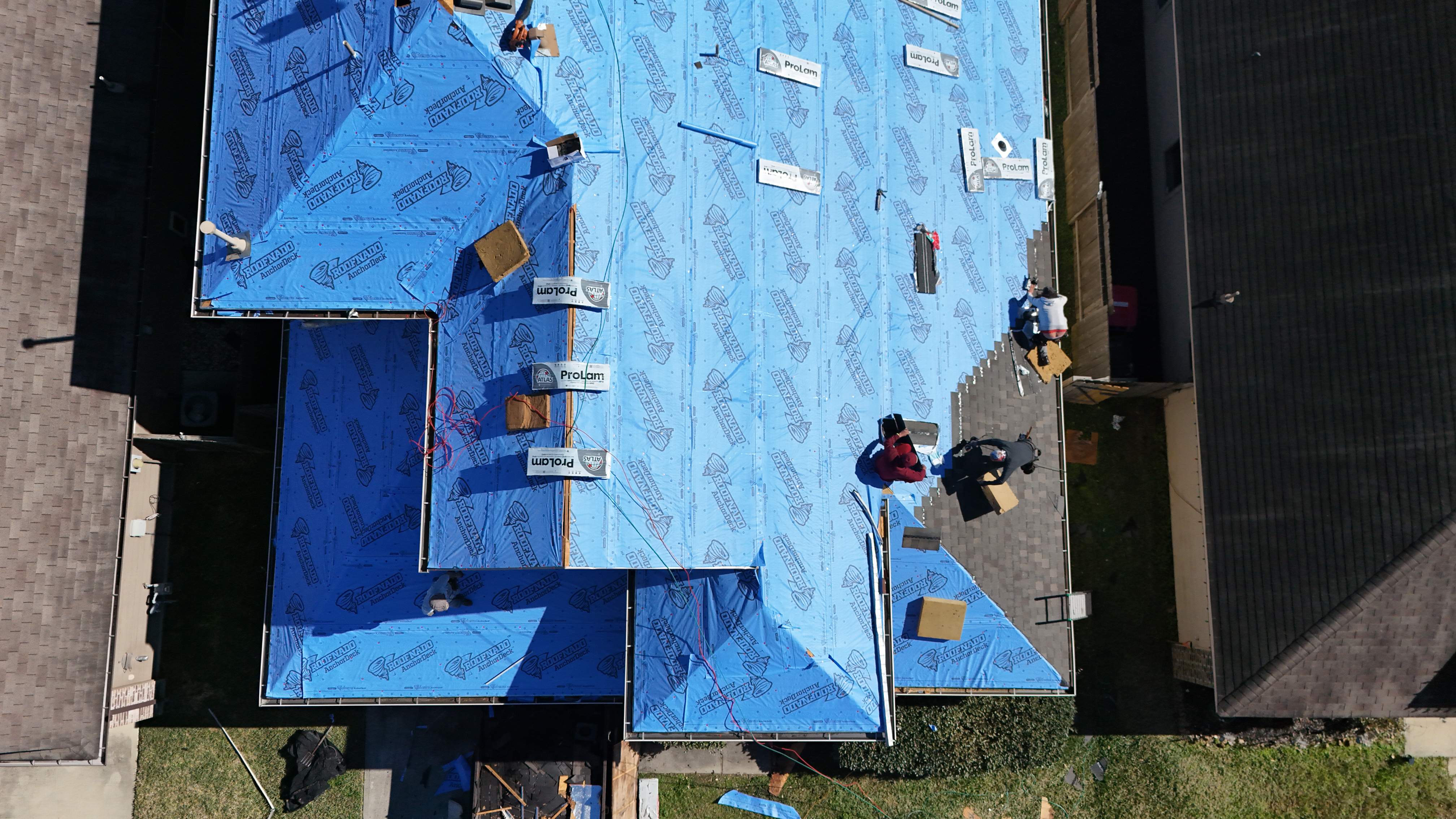 Roof Replacement with Decking & Skylight Work — Magnolia, TX by PL Roofing & SB Roofing, LLC.