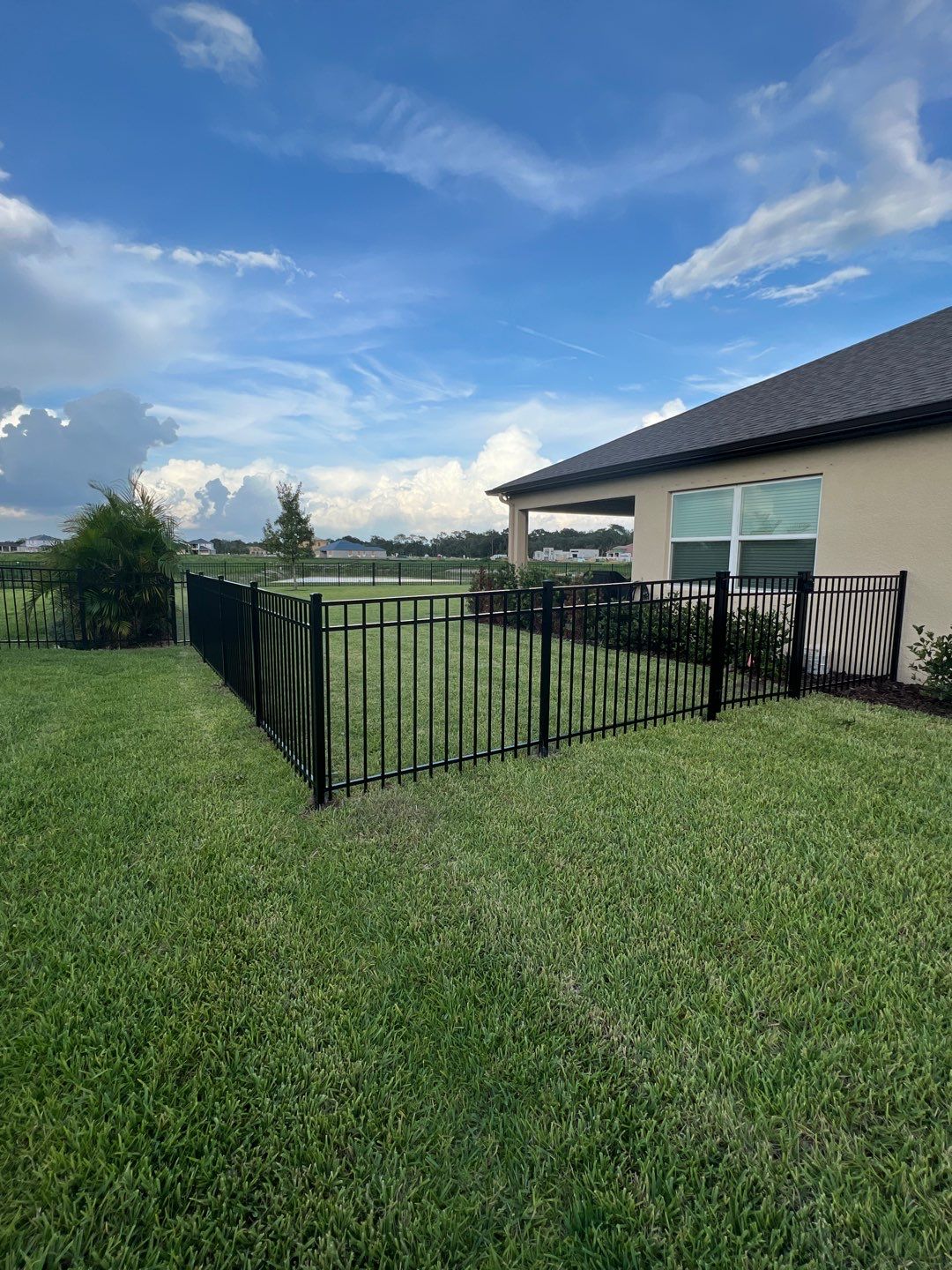 Parrish, FL  Black 3 Rail Aluminum Fence Installation by Asap fence and gates, LLC