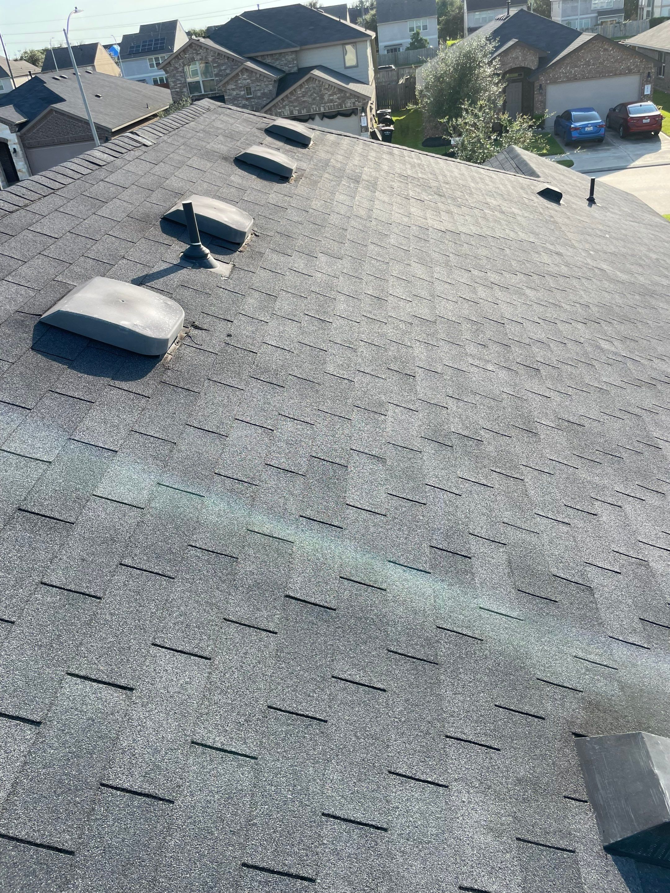Roof Repair after Hurricane Beryl by Berry Good Roofing 