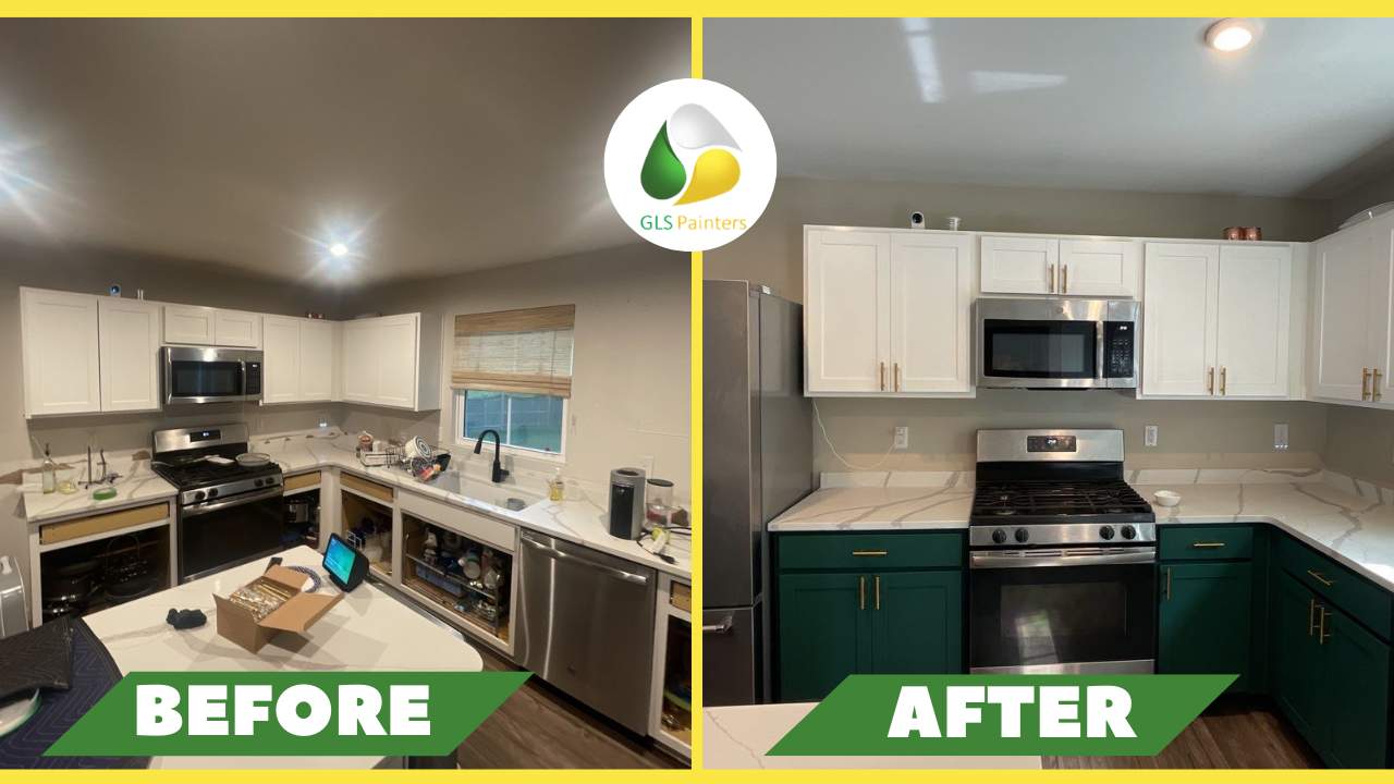 Kitchen Cabinet Painting by GLSpainters