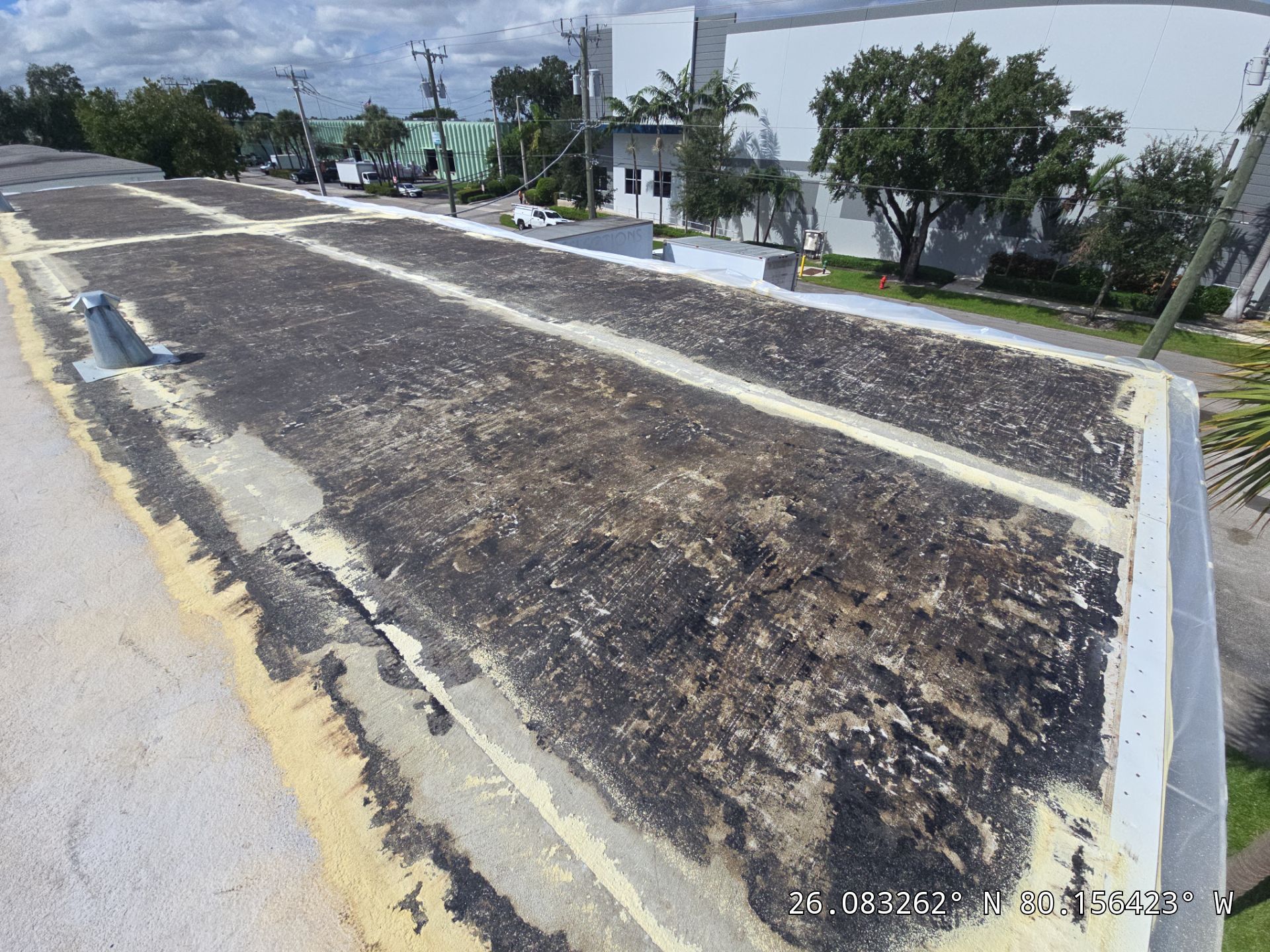 Fort Lauderdale Commercial Roof Restoration with Spray Foam and Silicone Coating by Roof King LLC