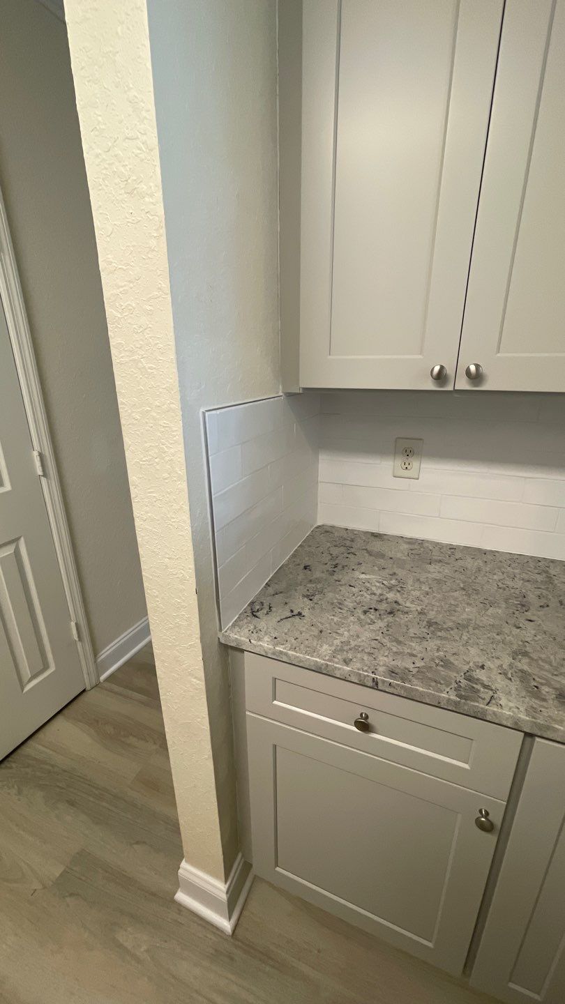 Home Remodel using LVP Flooring and Cabinets by HandyMangum