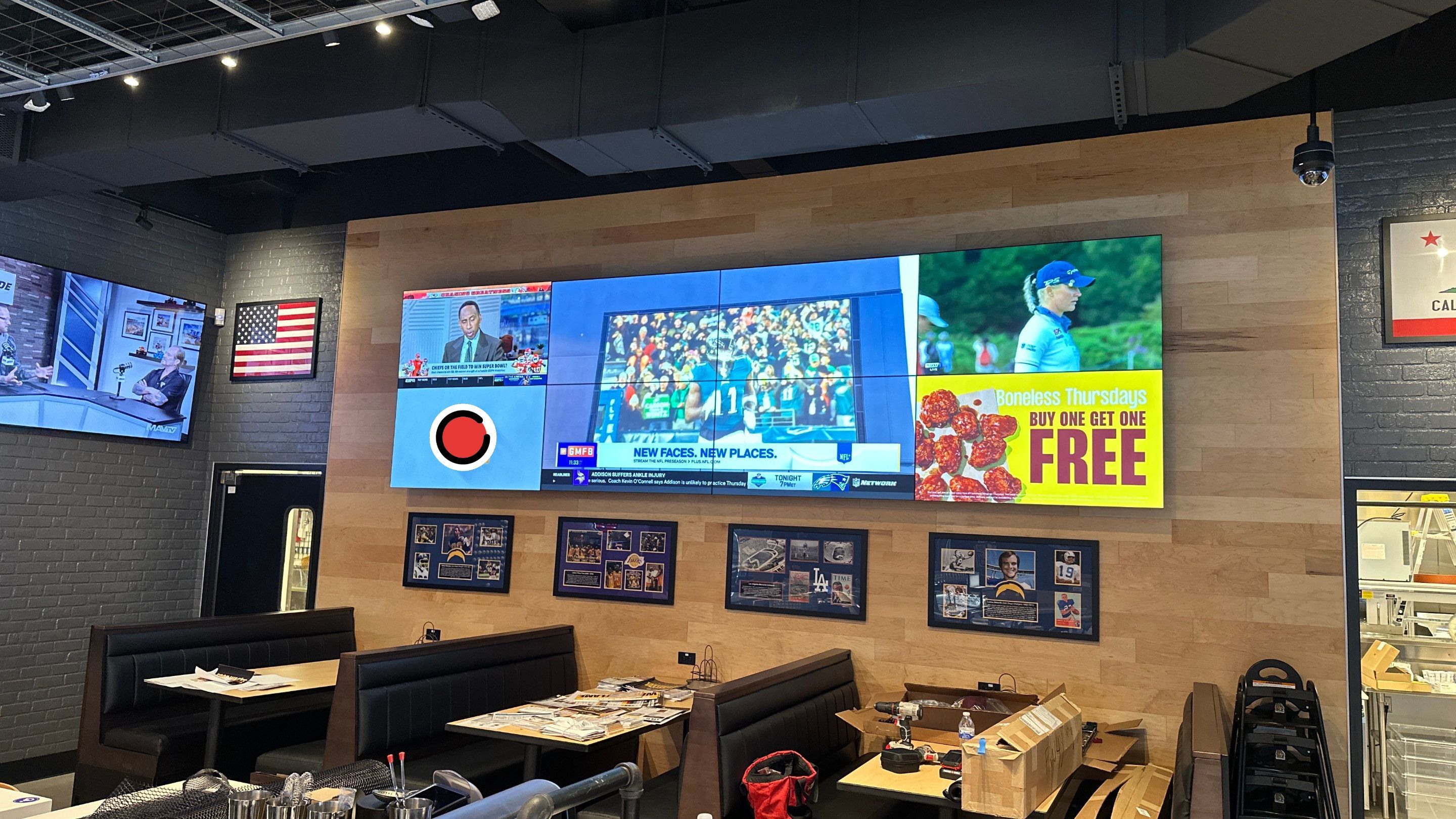 Large Sports bar install by AVSi