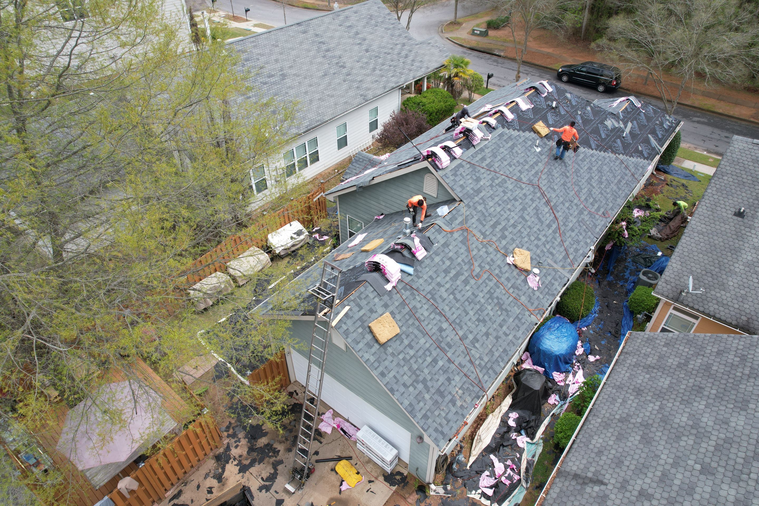 Residential Roofing Installation using Owens Corning by Inspector Roofing and Restoration