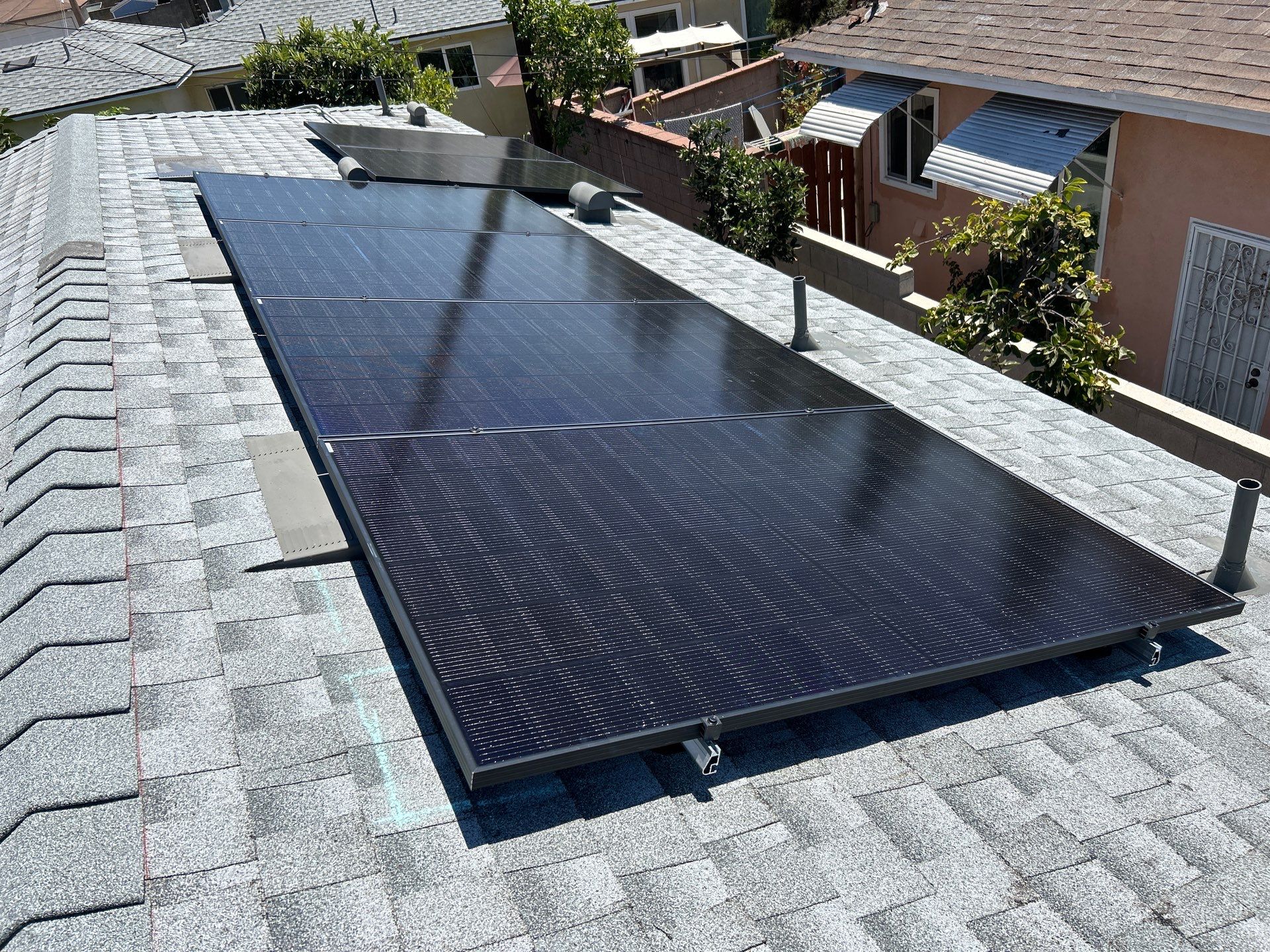 Solar Panel Installation with Black 450W Modules in Monterey Park by AWS Solar