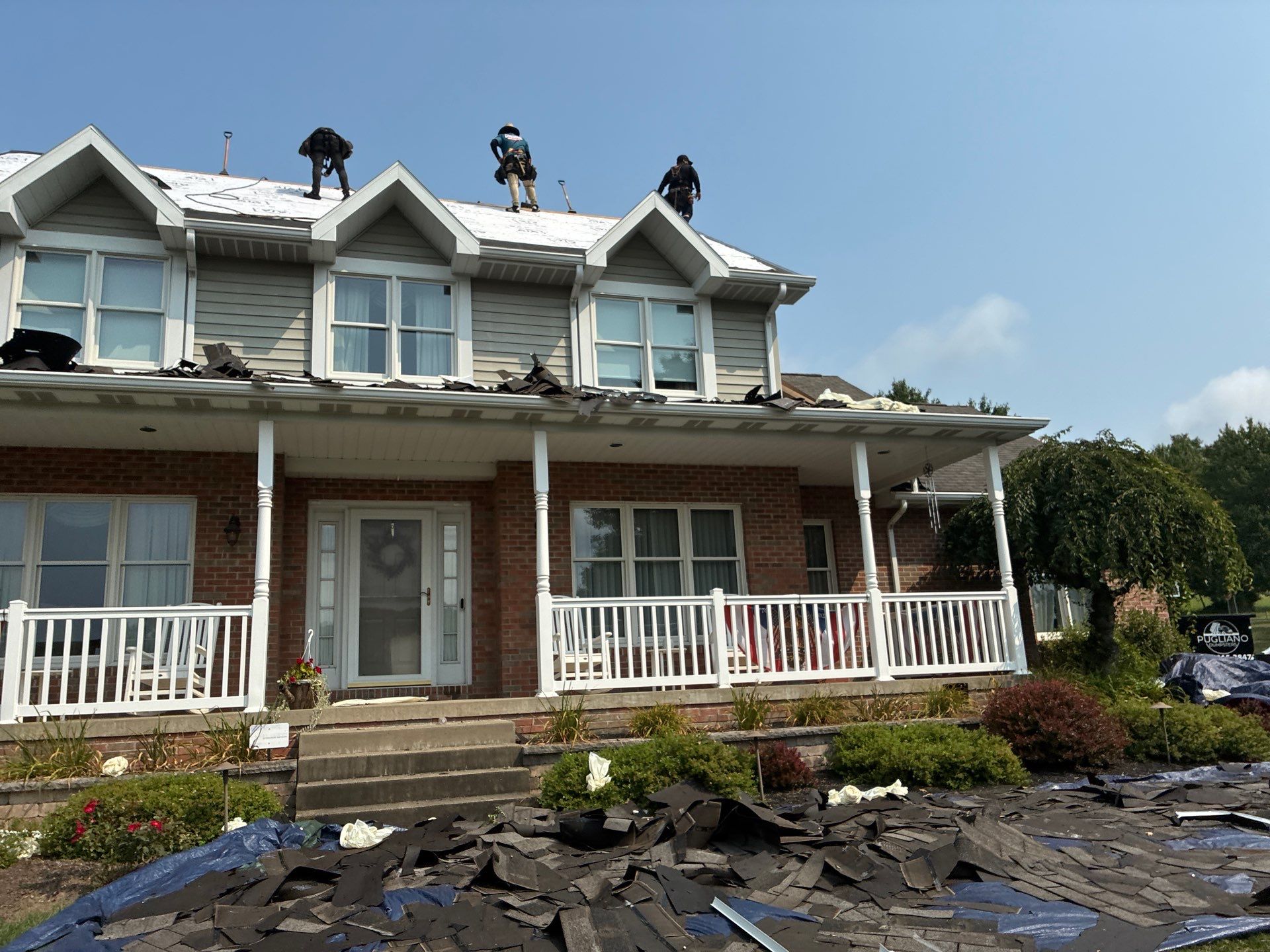Full Roofing Replacement and Gray Shake Hardie Siding Installation in Butler by Cousins Roofing Siding & Decks