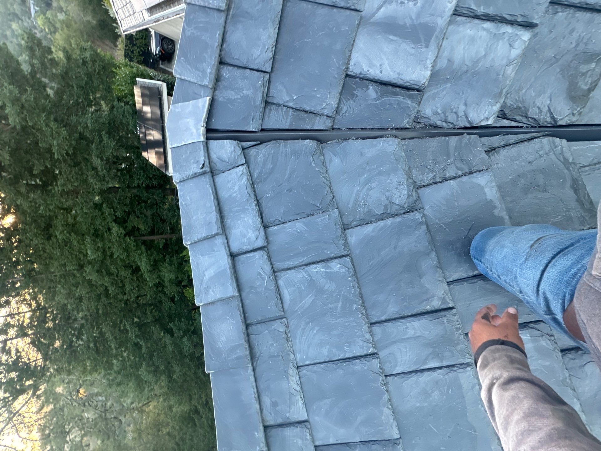 Residential Roofing Installation using Slate by Acker Roofing