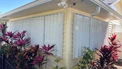 Hurricane Shutters using Accordions