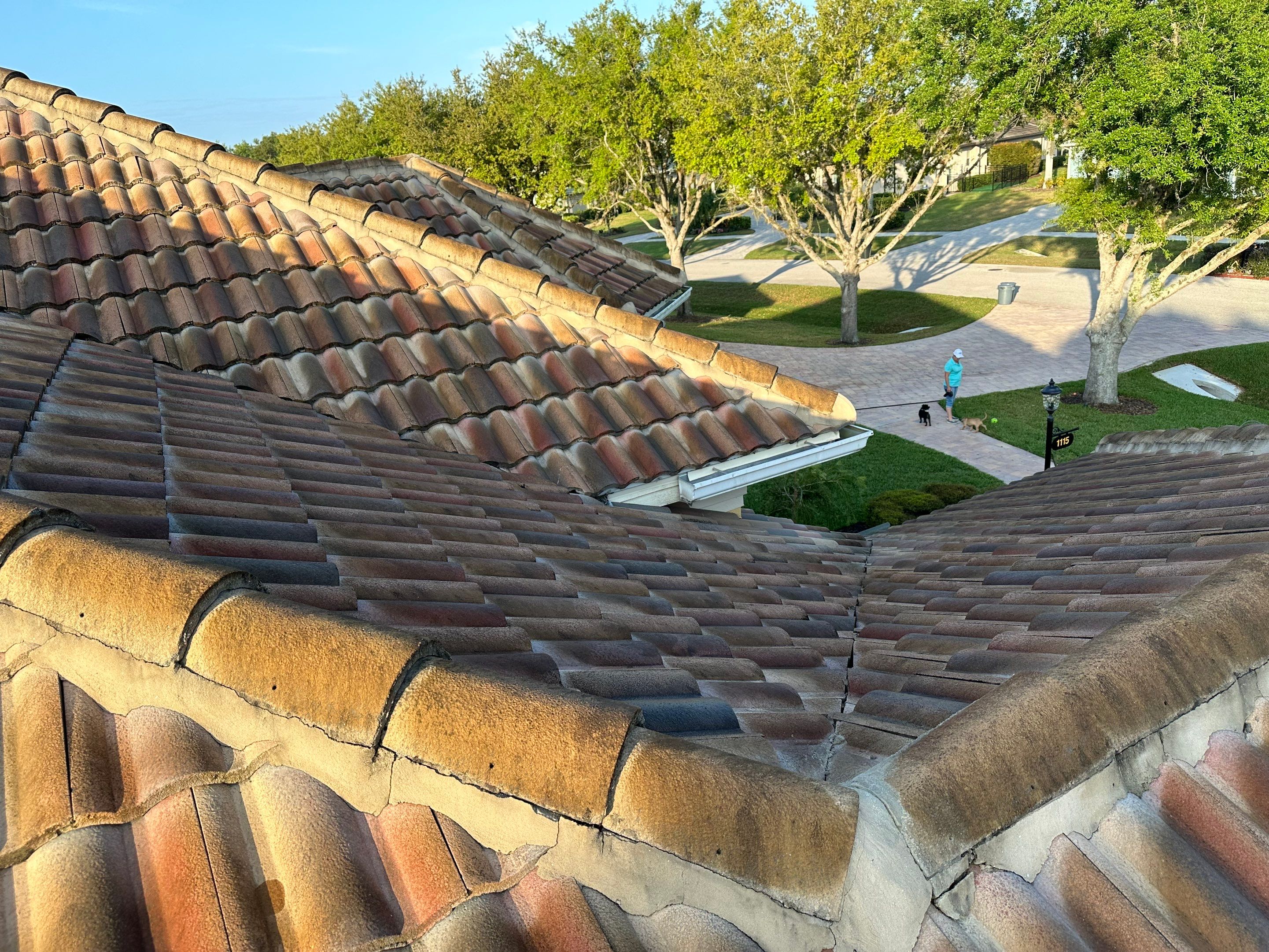 Concrete Tile Roof Cleaning in Winding River Community, Bradenton, FL | Sunshine AquaWash by Sunshine AquaWash