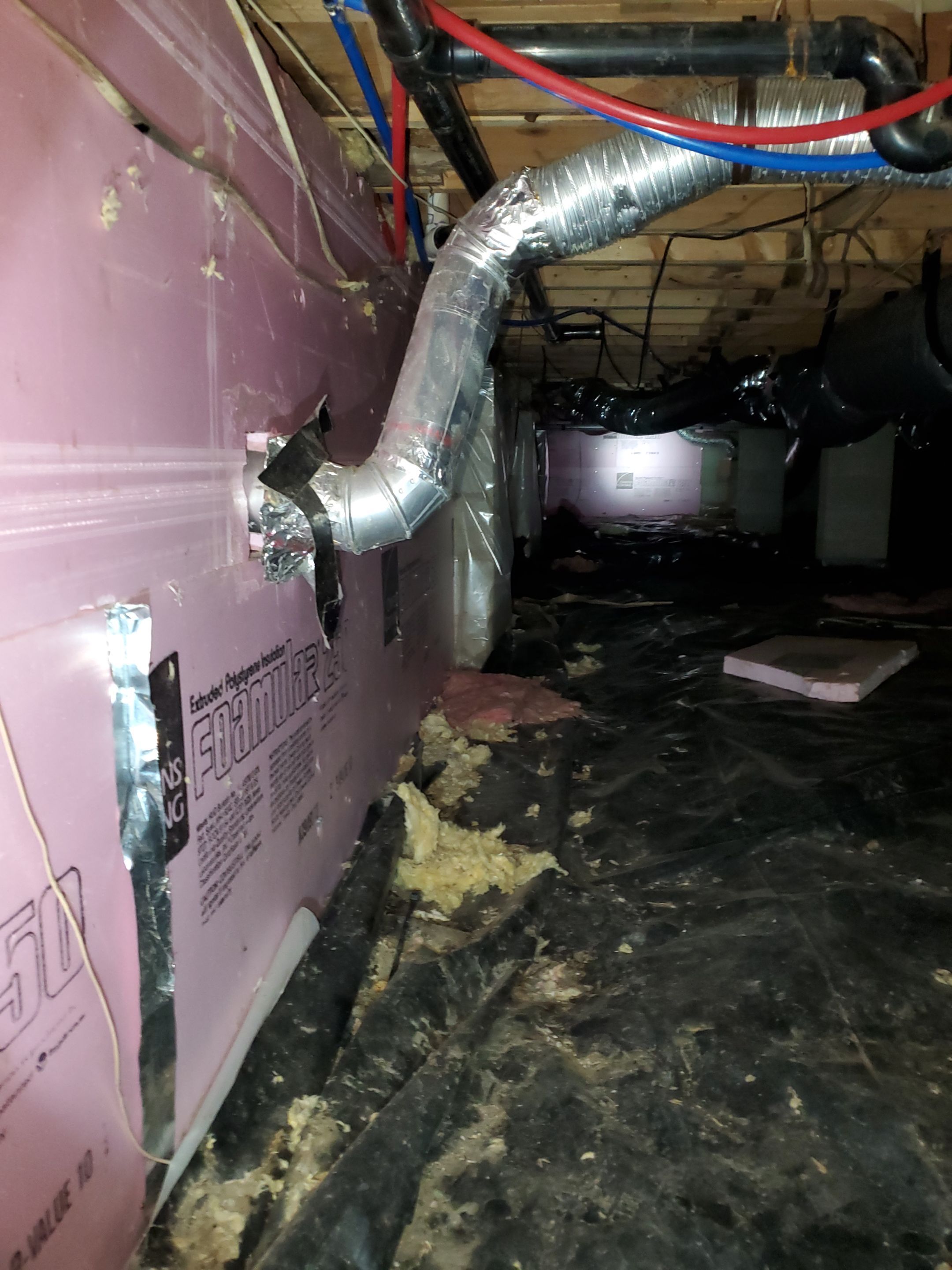 Crawlspace repair using cleanspace by Burke Home Services