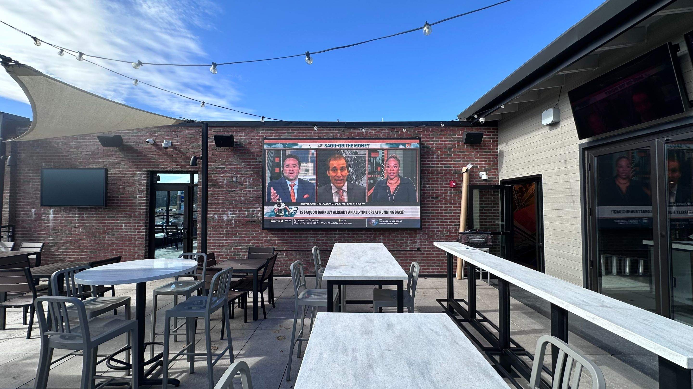 Rooftop patio AV install by AVSi