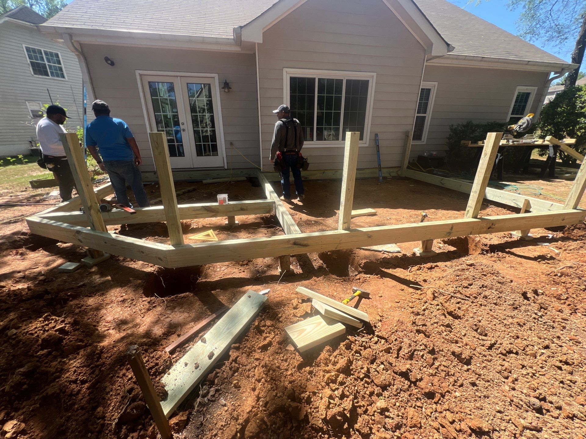 Wood Deck Build in Alpharetta, GA by Nelson Exteriors 