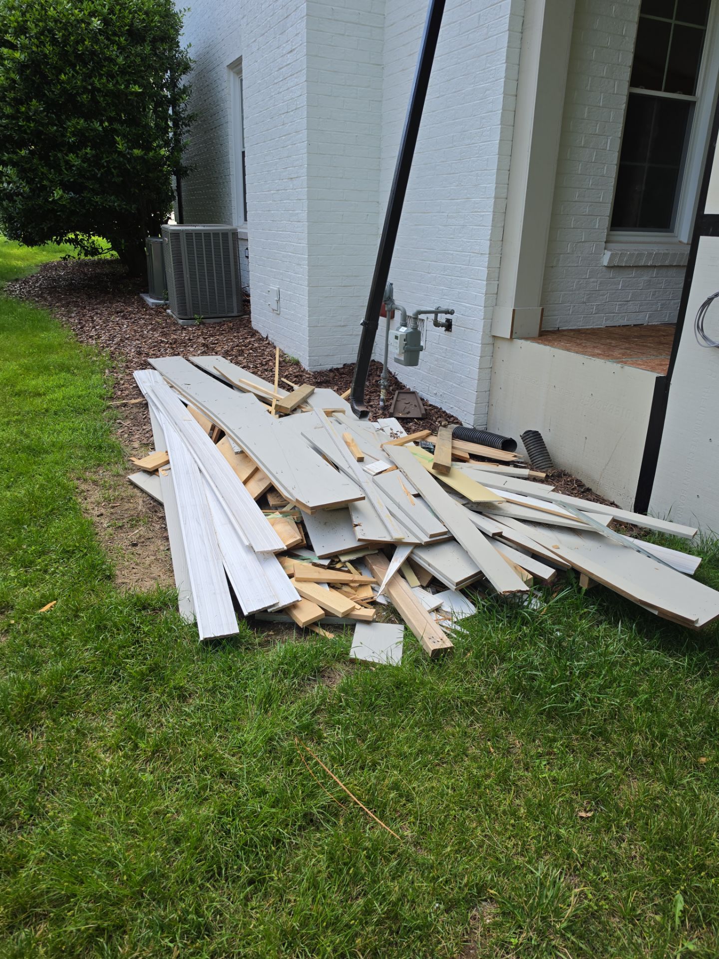 Job site clean up in Charlotte by Badger Hauling