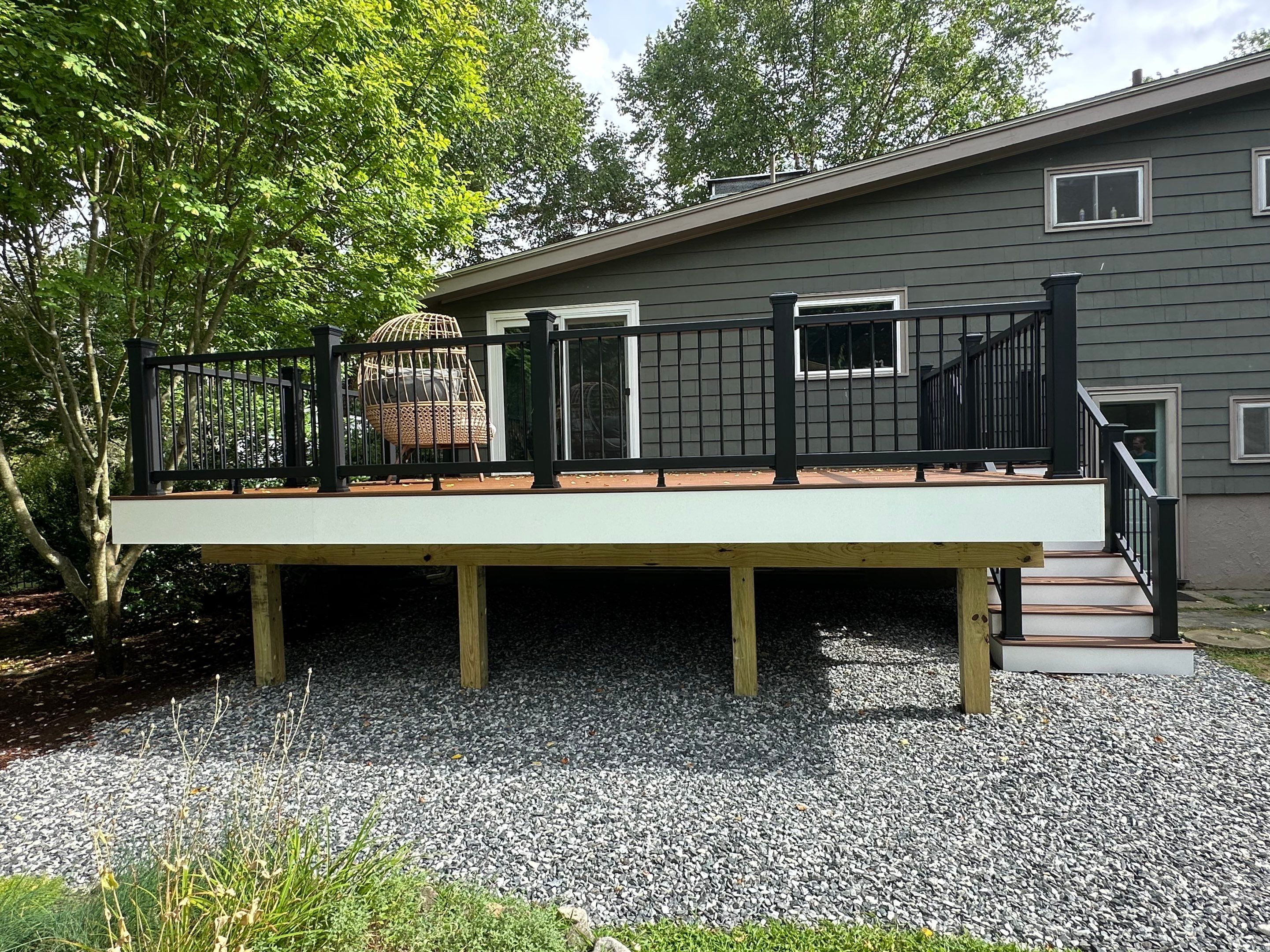 Deck built and Door with new opening in Framingham, MA by UBrothers Construction