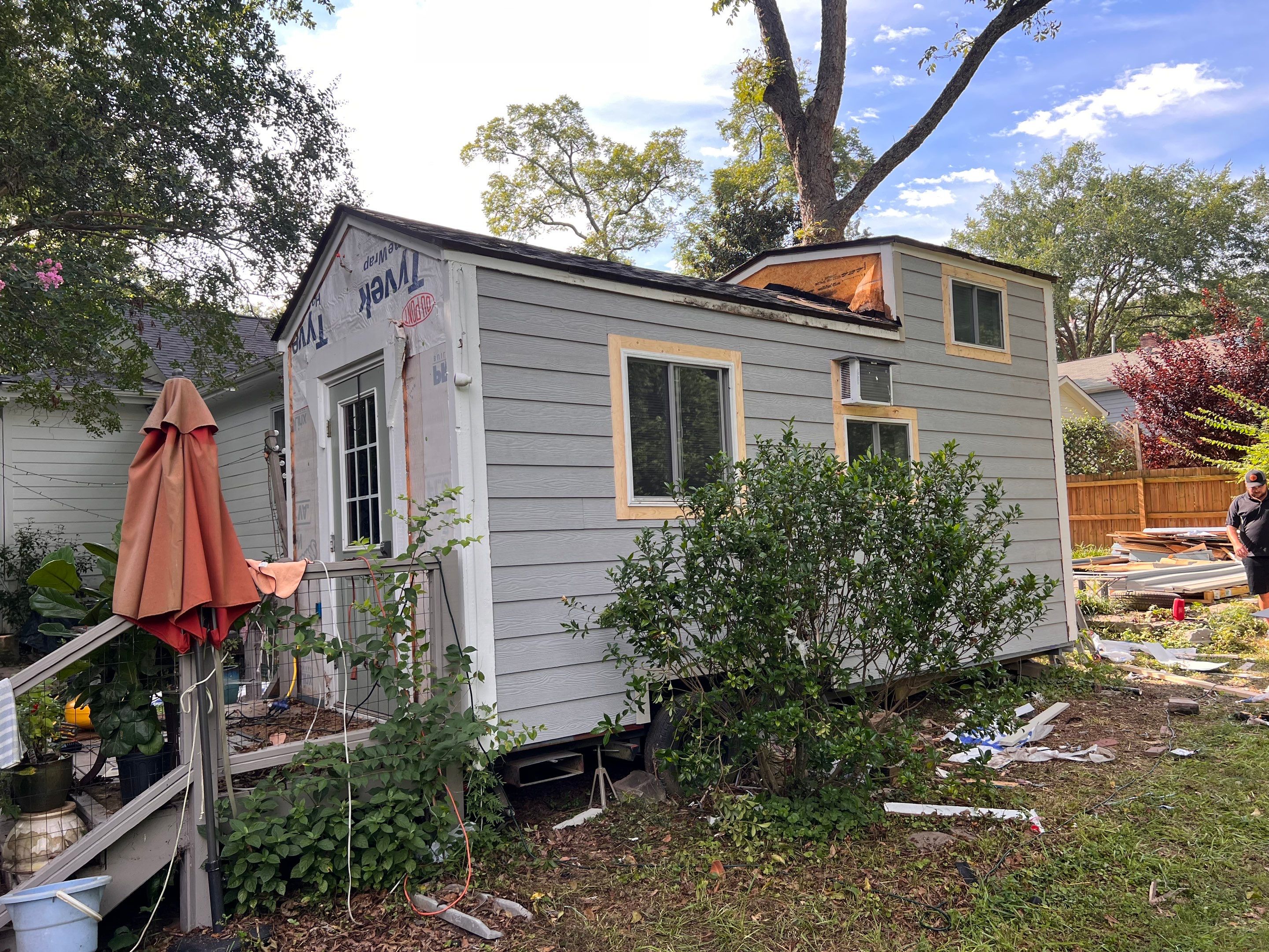 tiny home remodel- siding,paint,roofing by Nailed It Roofing & Remodeling LLC