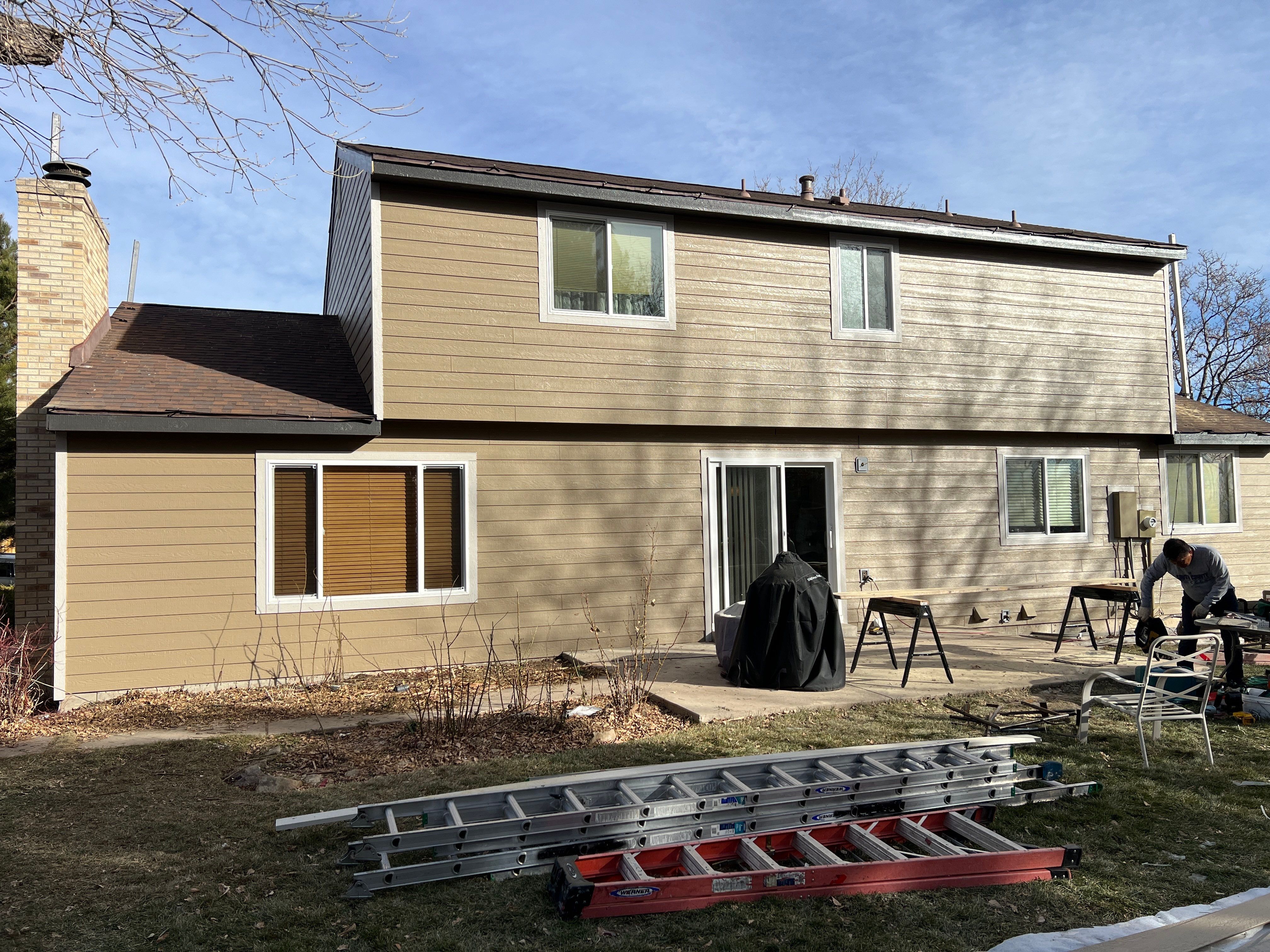 Siding Installation using LP Smartside Diamond Kote by United Windows and Siding LLC