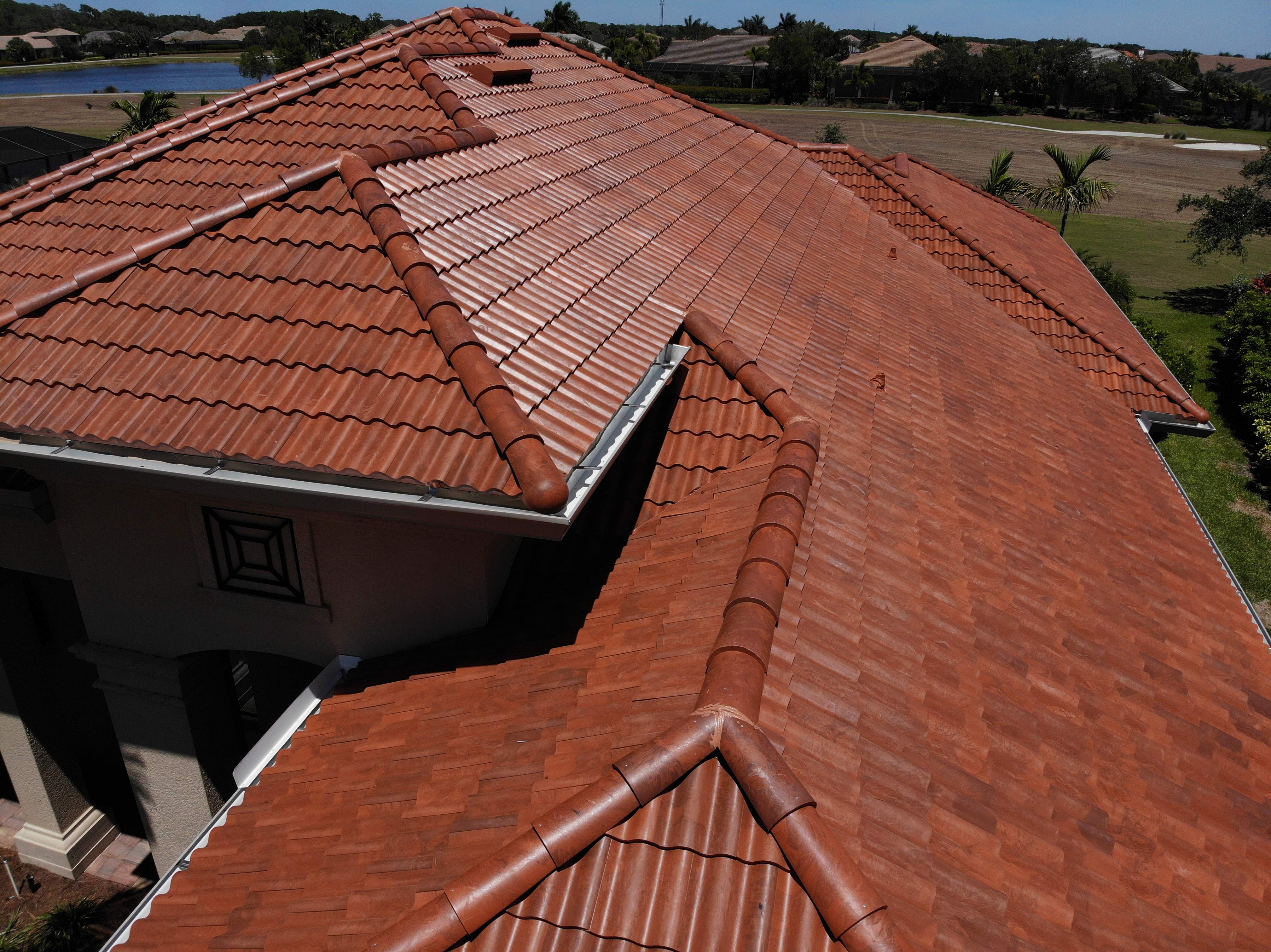 Residential Roofing Installation using Composite Spanish Tile by International Roofing