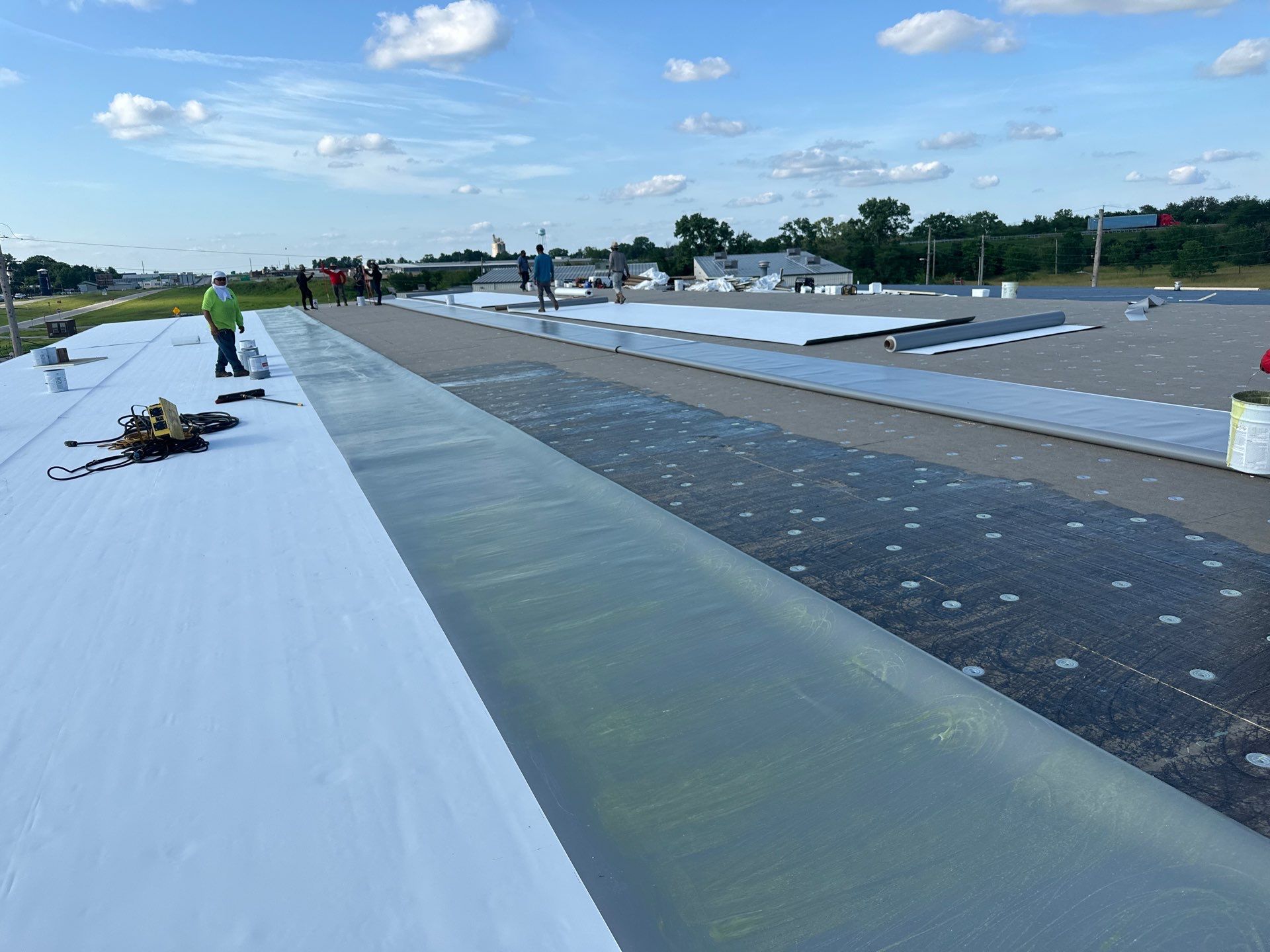 Commercial TPO Membrane Roof Install by Titan Commercial & Residential Roofing