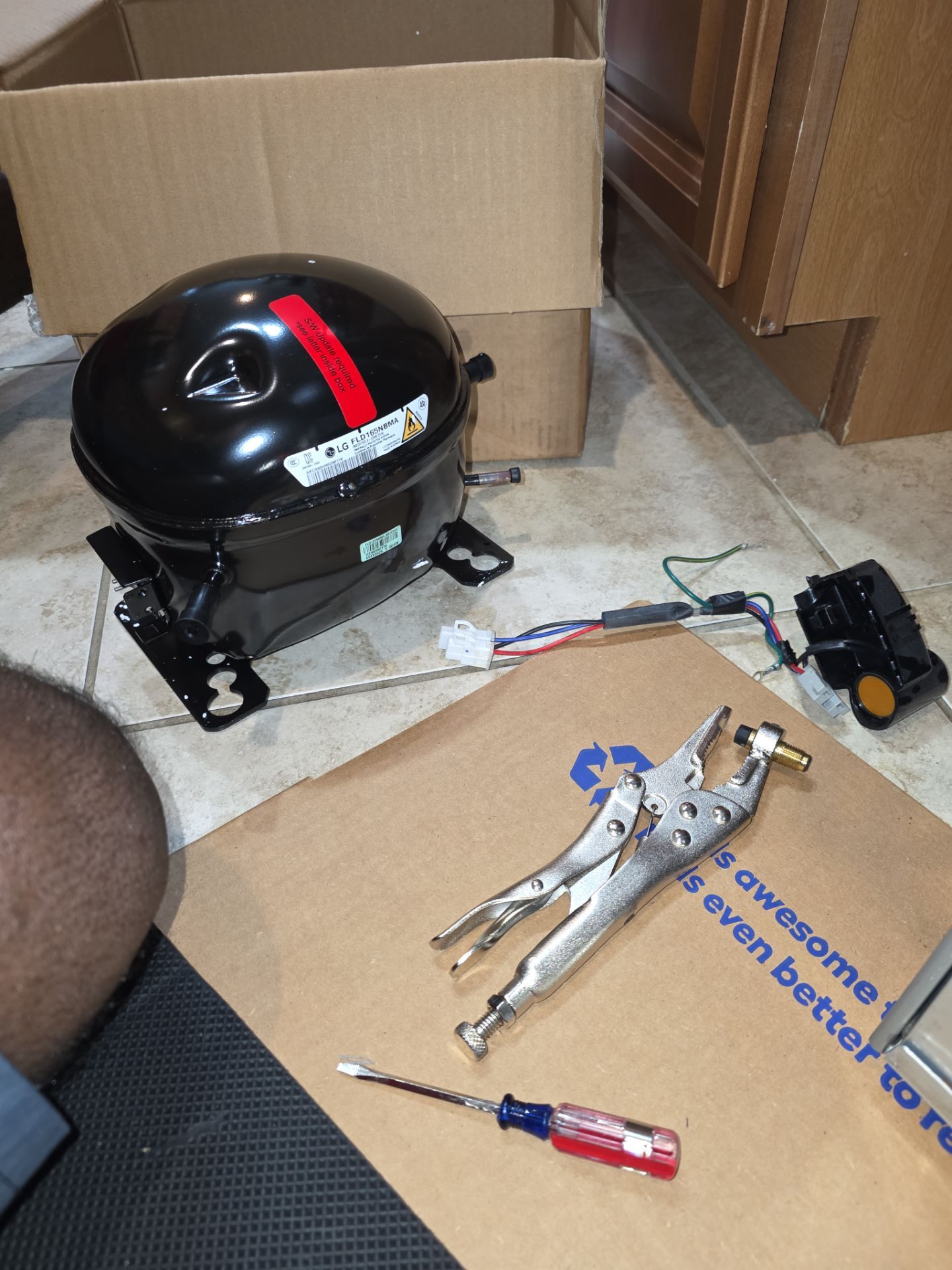 LG Refrigerator Sealed System and Compressor Repair in Clermont by AMB-WORKS APPLIANCE REPAIR