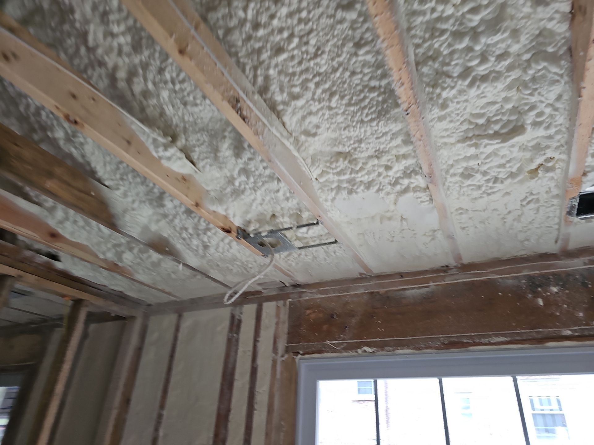 Basement Exterior Walls using Closed Cell Spray Foam by NYS Foam & Energy