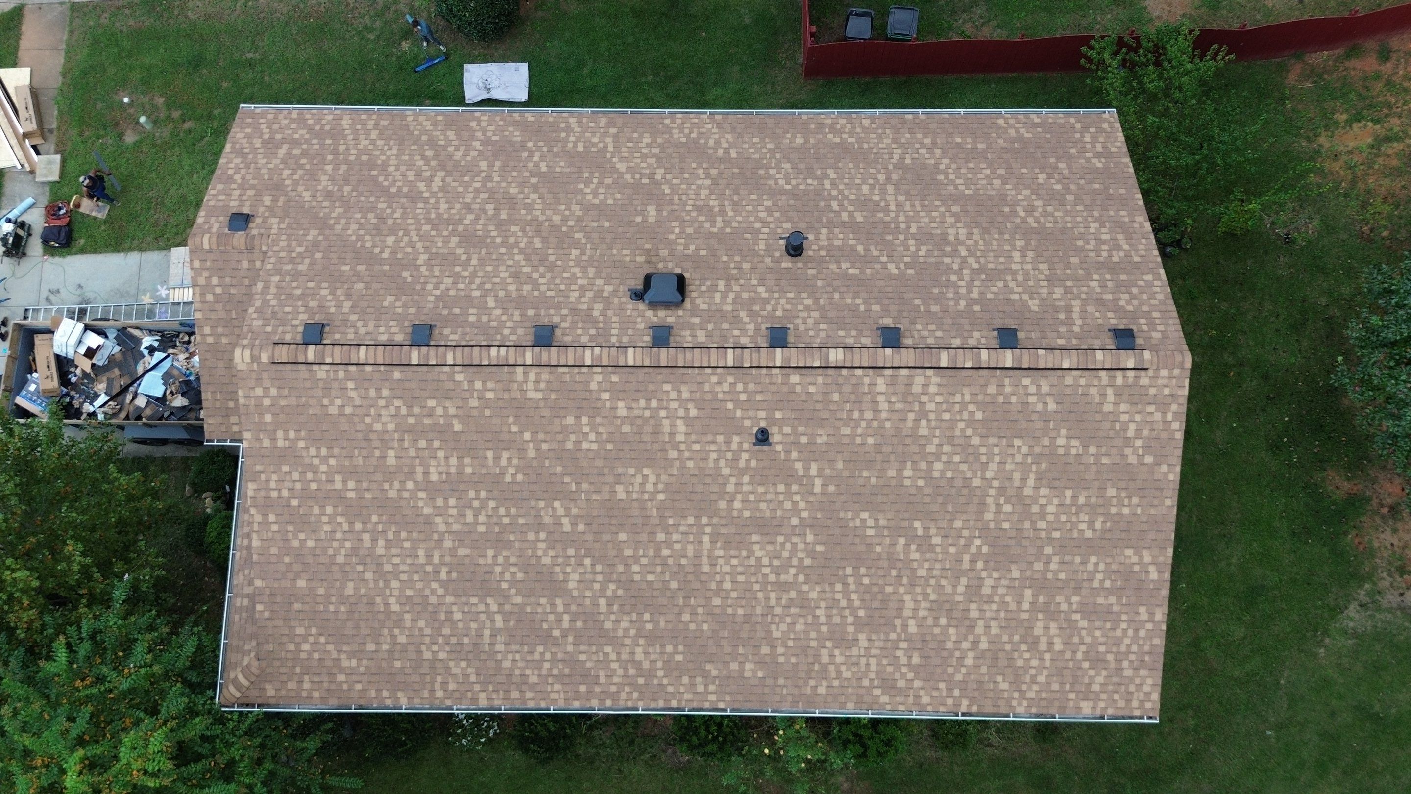 Roof and gutters replacement by hail and wind damage by Just Brilliant Restoration JBR