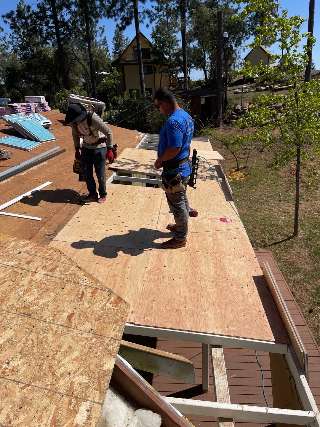 Residential Roofing Installation using Owens Corning Roofing Shingles by Byers Enterprises 