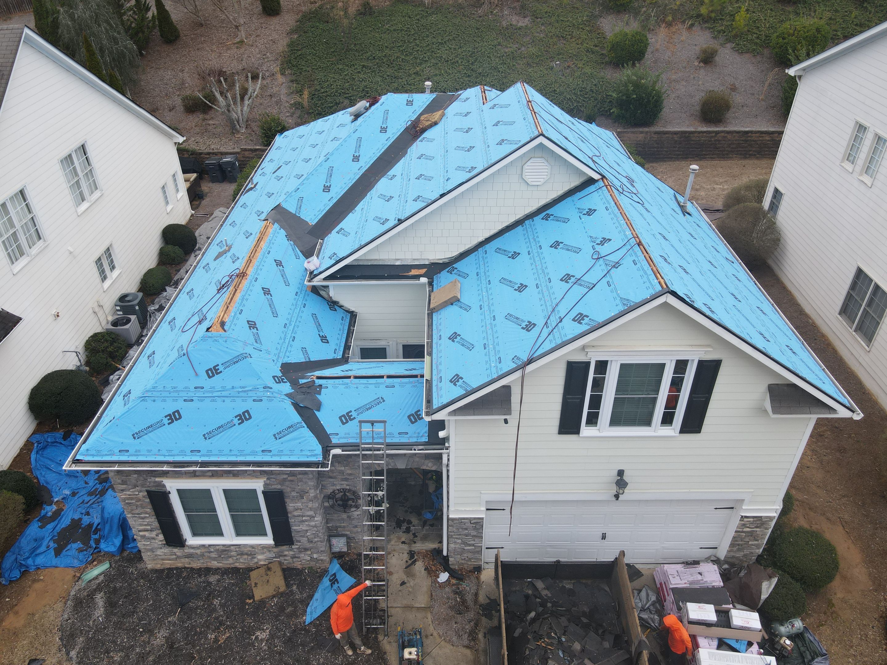 Residential Roofing Installation using Owens Corning by Inspector Roofing and Restoration