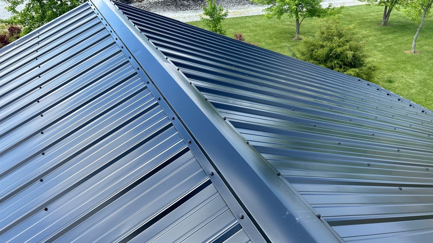 Residential Roofing Installation using Perfromance Panel Metal - Black by RoofX 