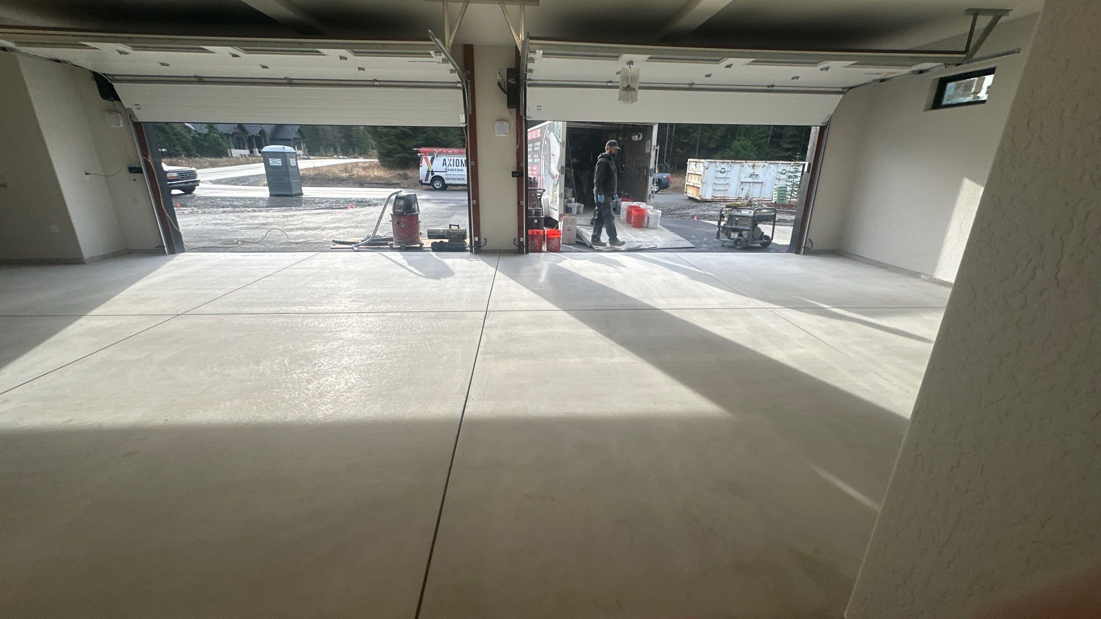 Garage Transformation using Domino by Croc Coatings, LLC