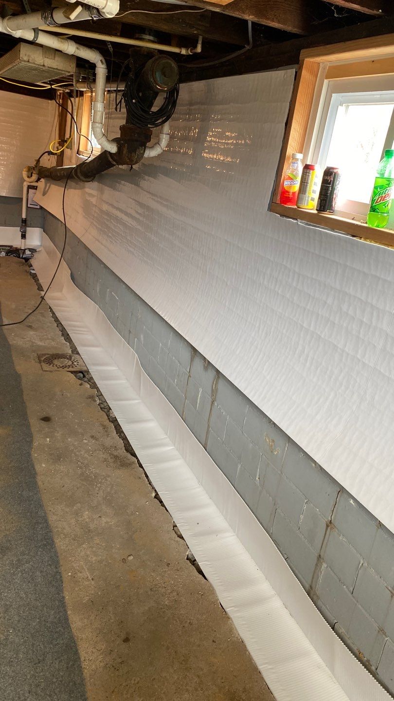 Interior Basement Waterproofing System by Toledo Basement Repair 