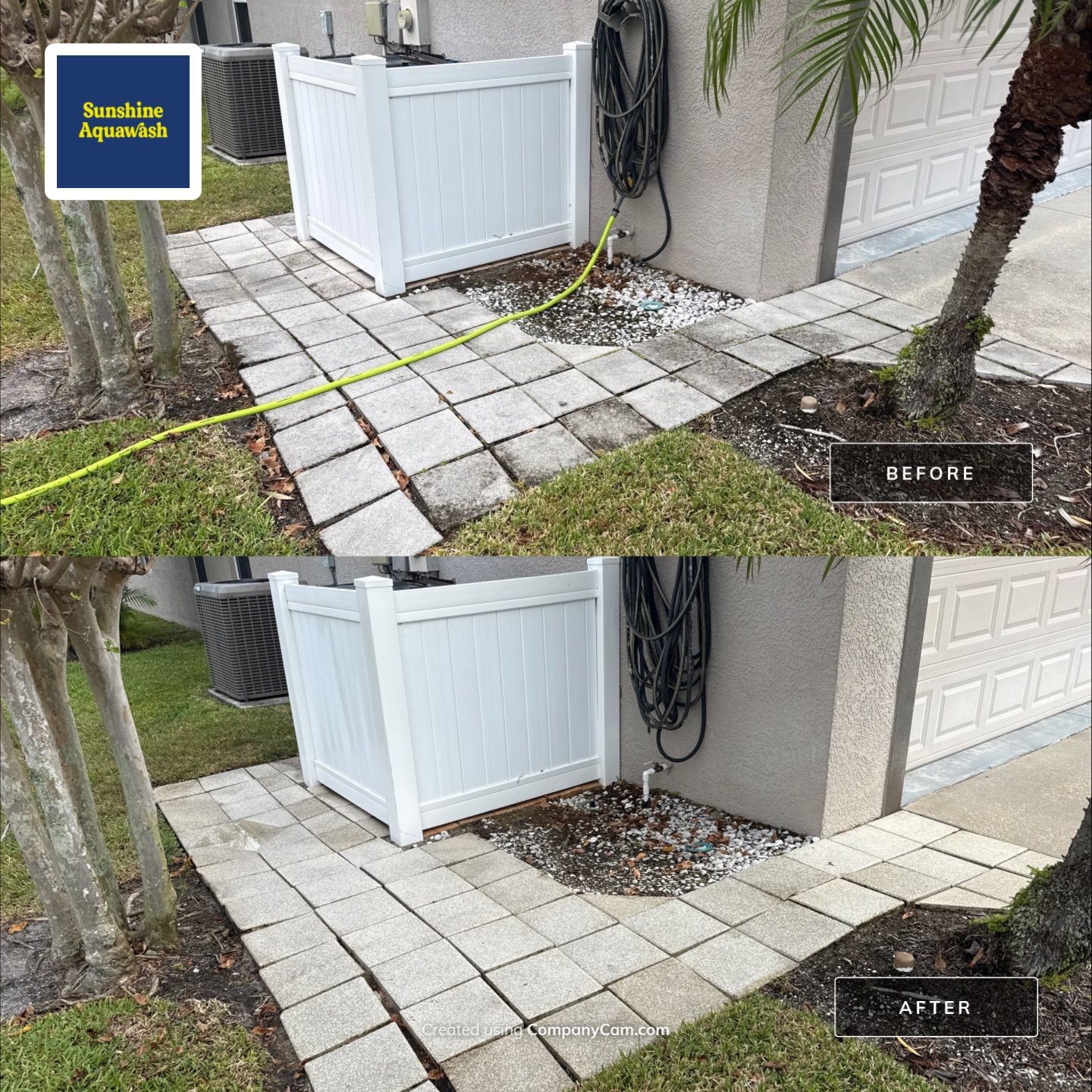 Vinyl Fence Cleaning, Driveway & Sidewalk Cleaning in Crystal Lakes – Palmetto, FL by Sunshine AquaWash