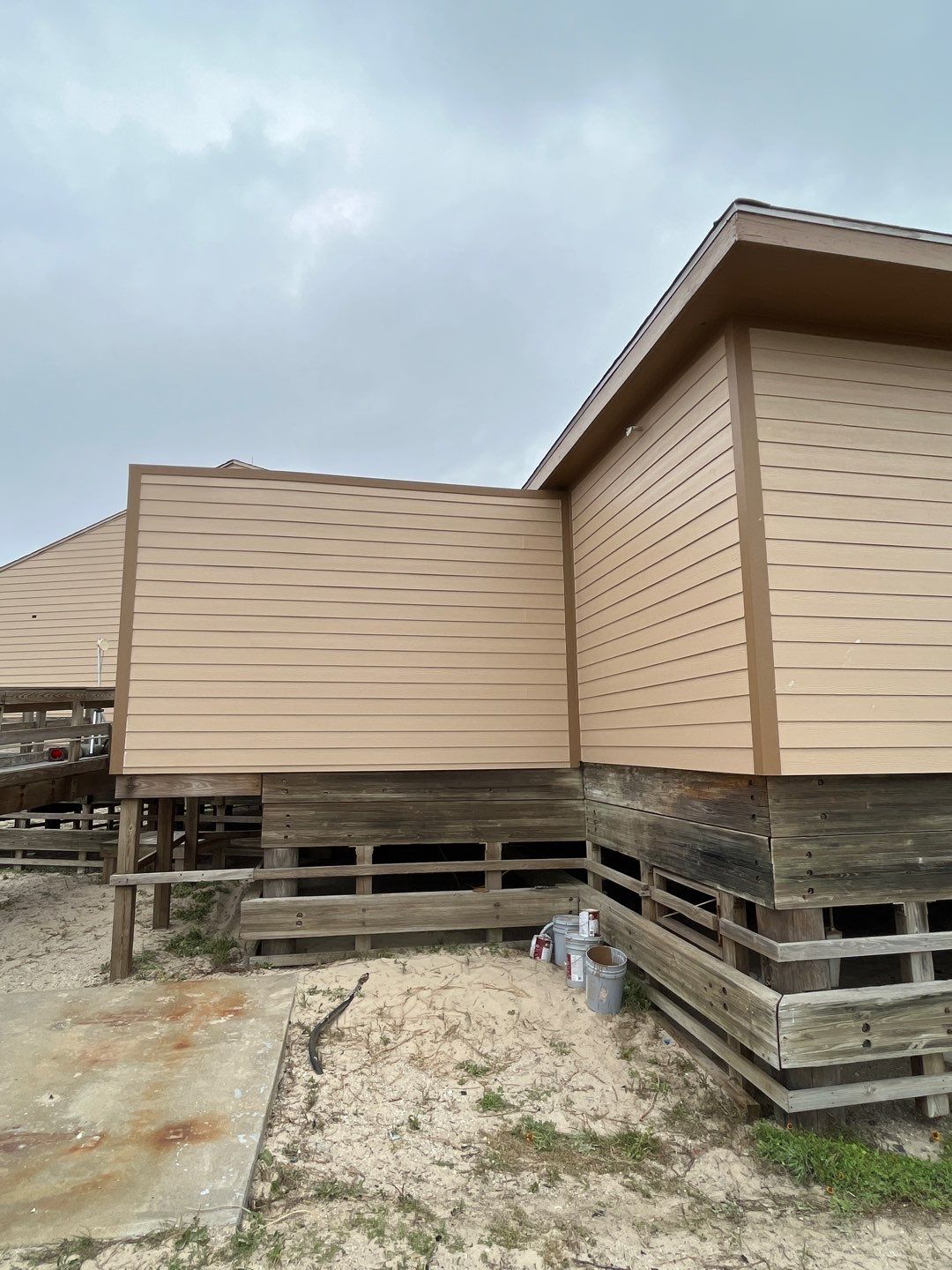 Padre Island National Seashore Malaquite Visitor Center Exterior remodel by Bayfront Roofing and Construction