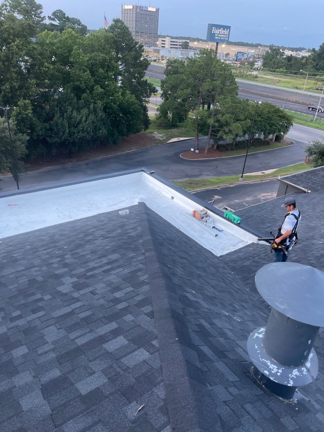 Commercial Roofing Installation using Roof Replacement by American Roofing & Construction LLC