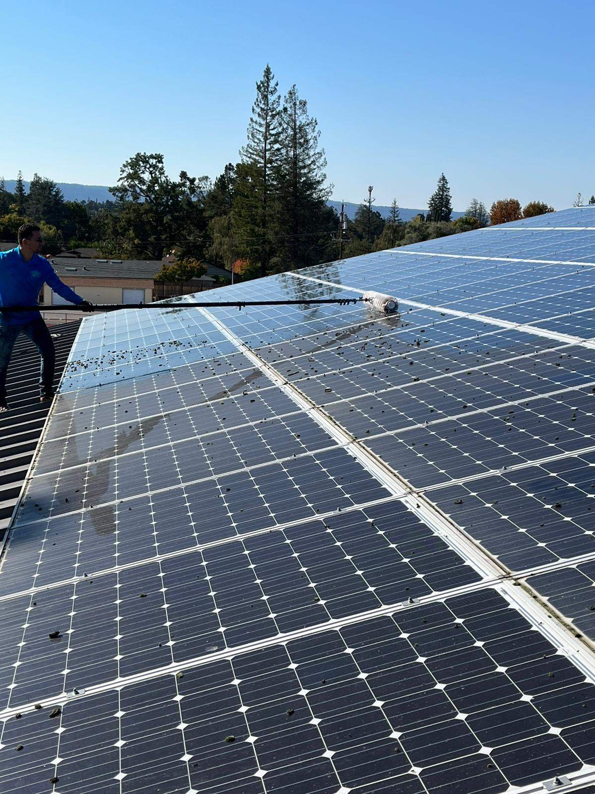 Los Alots Commercial Solar Panel Cleaning by All One Solar Shine