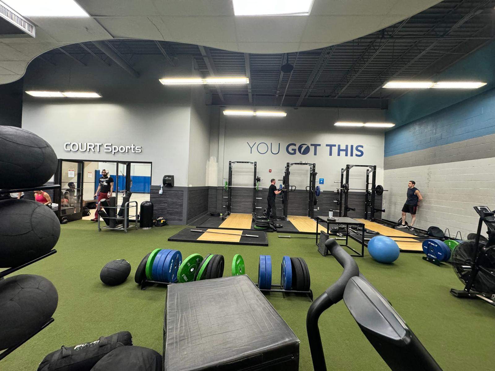 Burke OLF - Wall protection and rubber monster tiles installation by Nova HomeWorks 