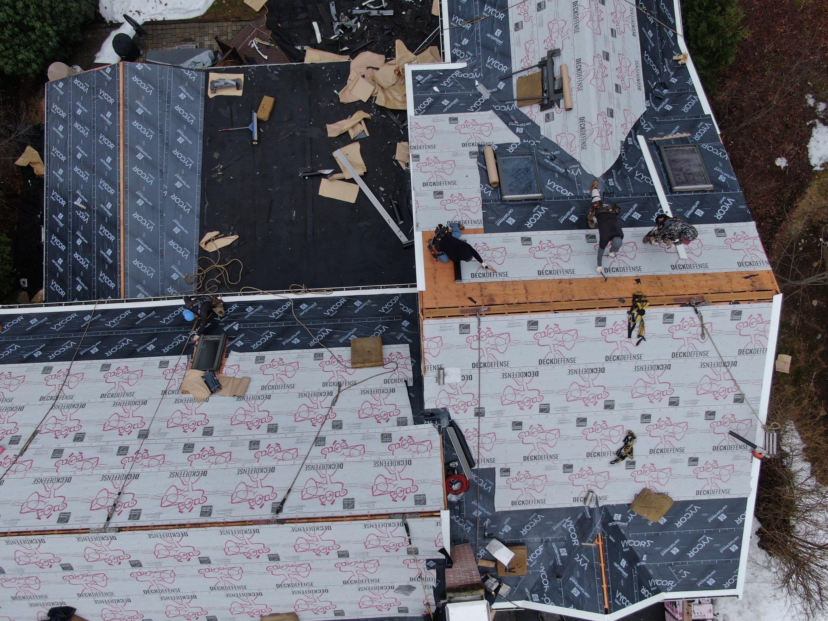 lFull Roof Replacement + Emergency Ice Dam Removal — Lexington, MA by Mighty Dog Roofing of Greater Middlesex County