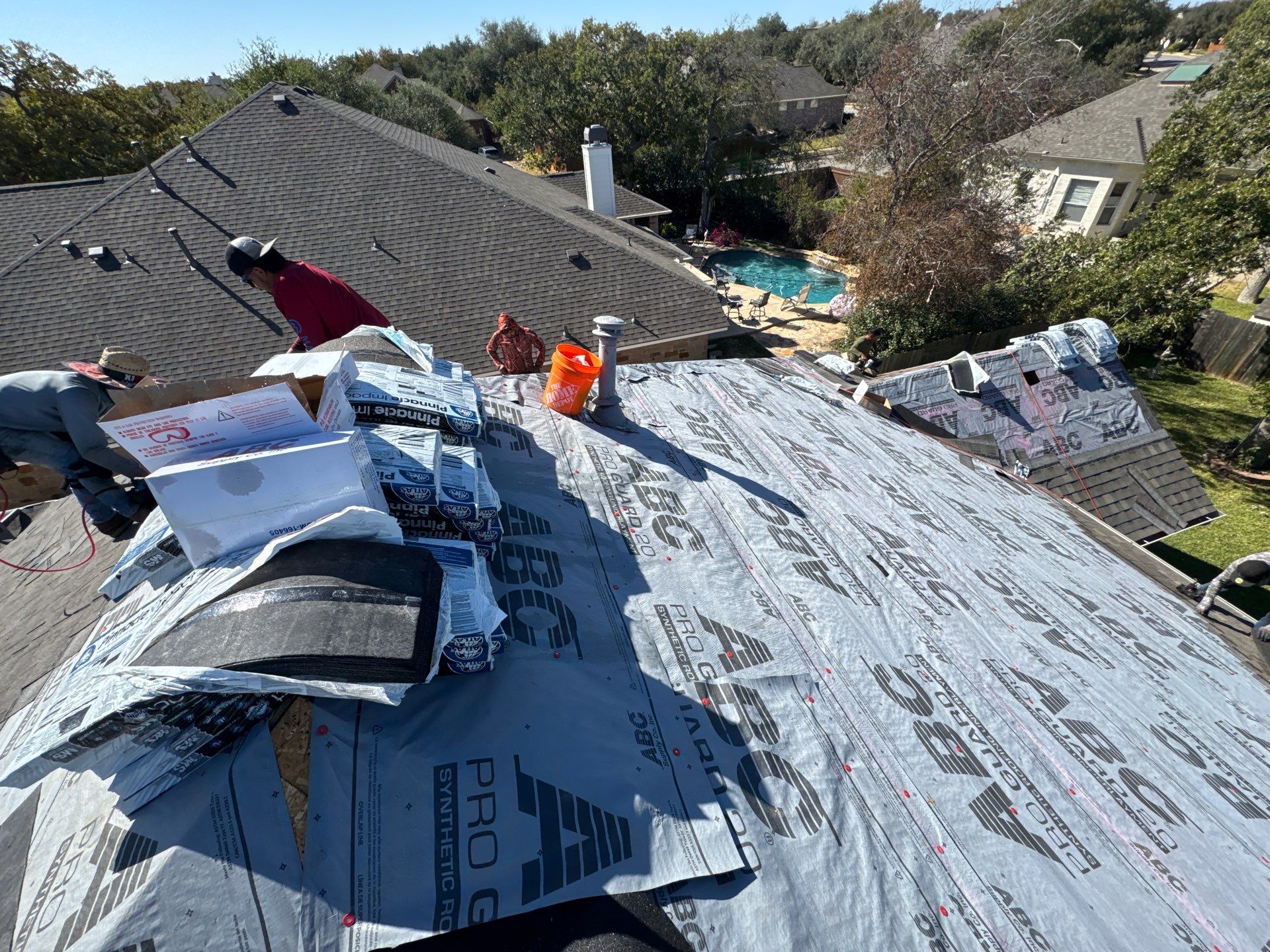 Residential Roof Replacement using ATLAS PINNACLE IR - WEATHEREDWOOD by Elite Roofing LLC
