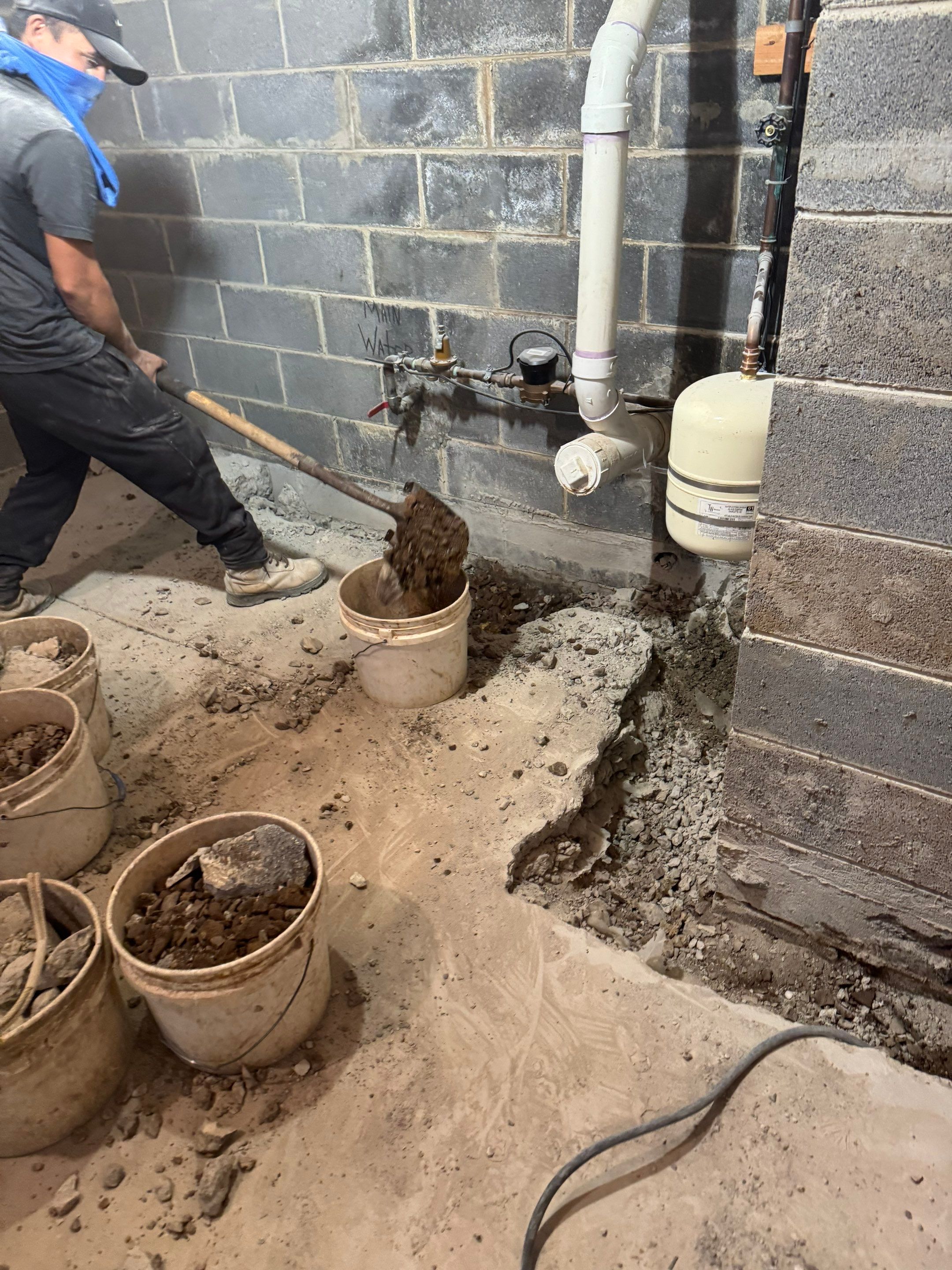 Interior French Drain West Orange, New Jersey by Pure Service Pro, LLC 