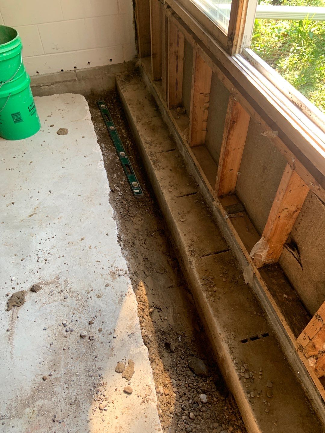 Correcting an Improper Installation for Alan in Chanhassen by Waterproofing Northeast