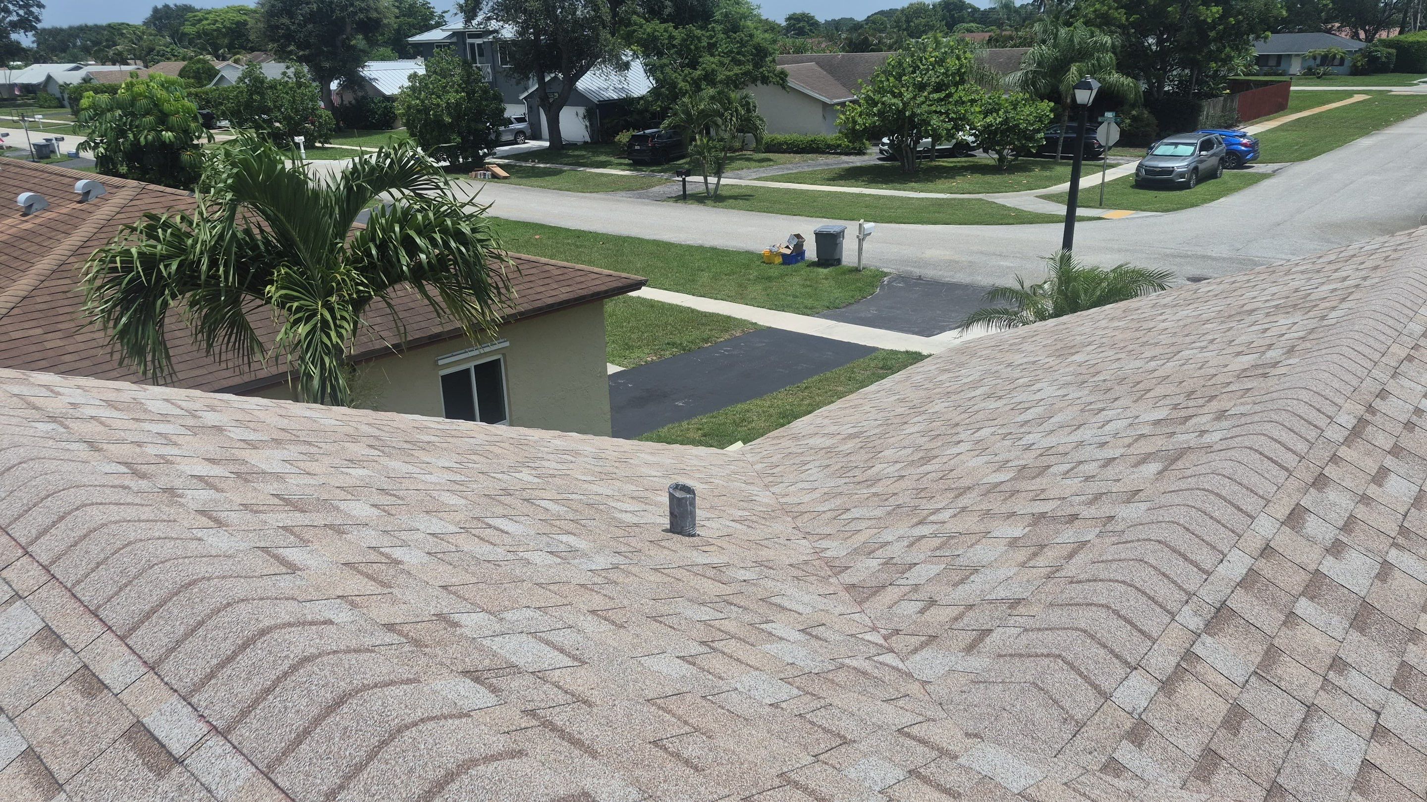 Asphalt Shingle Re-Roof and Wood Decking Repair in Boca Raton by AJF ROOFING INC