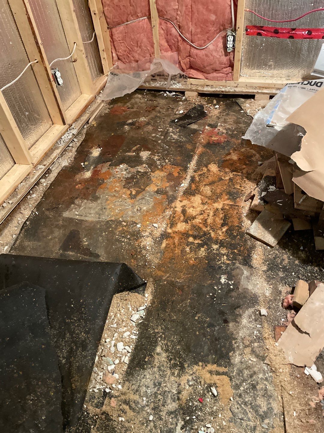 Basement finishing after flood by Eco-Nature Construction Inc.