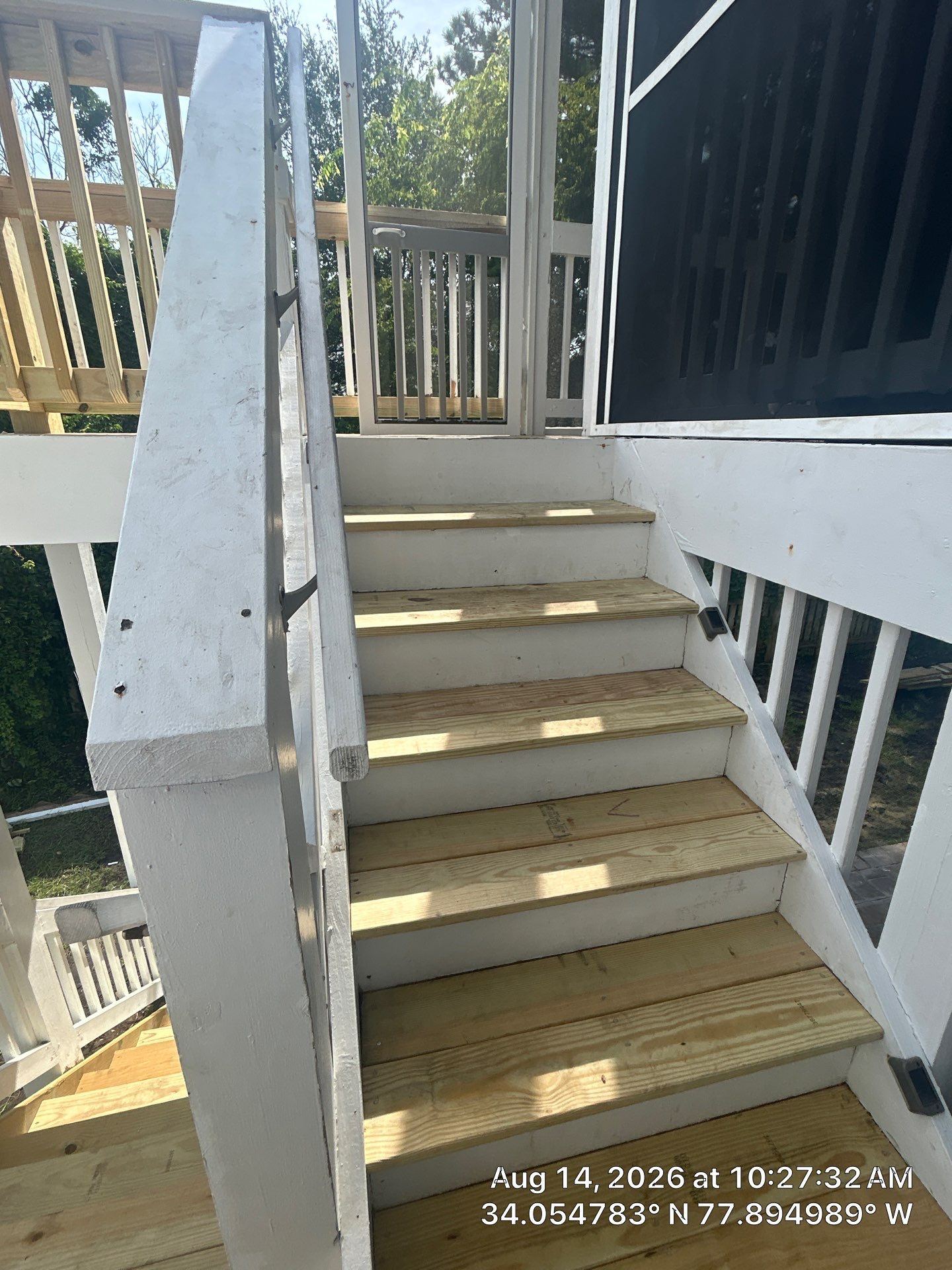 Deck Railing and Stair Repairs in Carolina Beach, NC by RGR Construction and Roofing, LLC