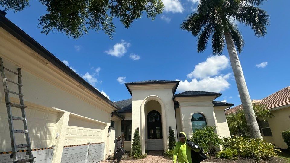 Residential Roofing Installation using Brava Slate Tile in Estero, Florida by International Roofing
