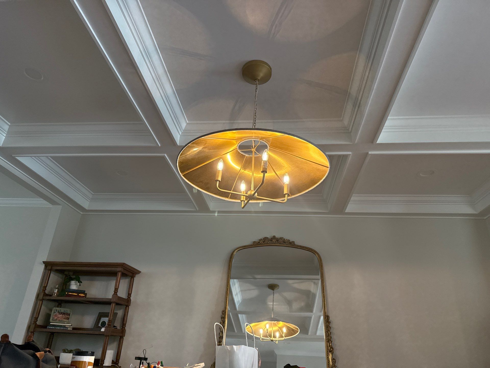 Modern Gold Ring Chandelier by Spartan Home Pros