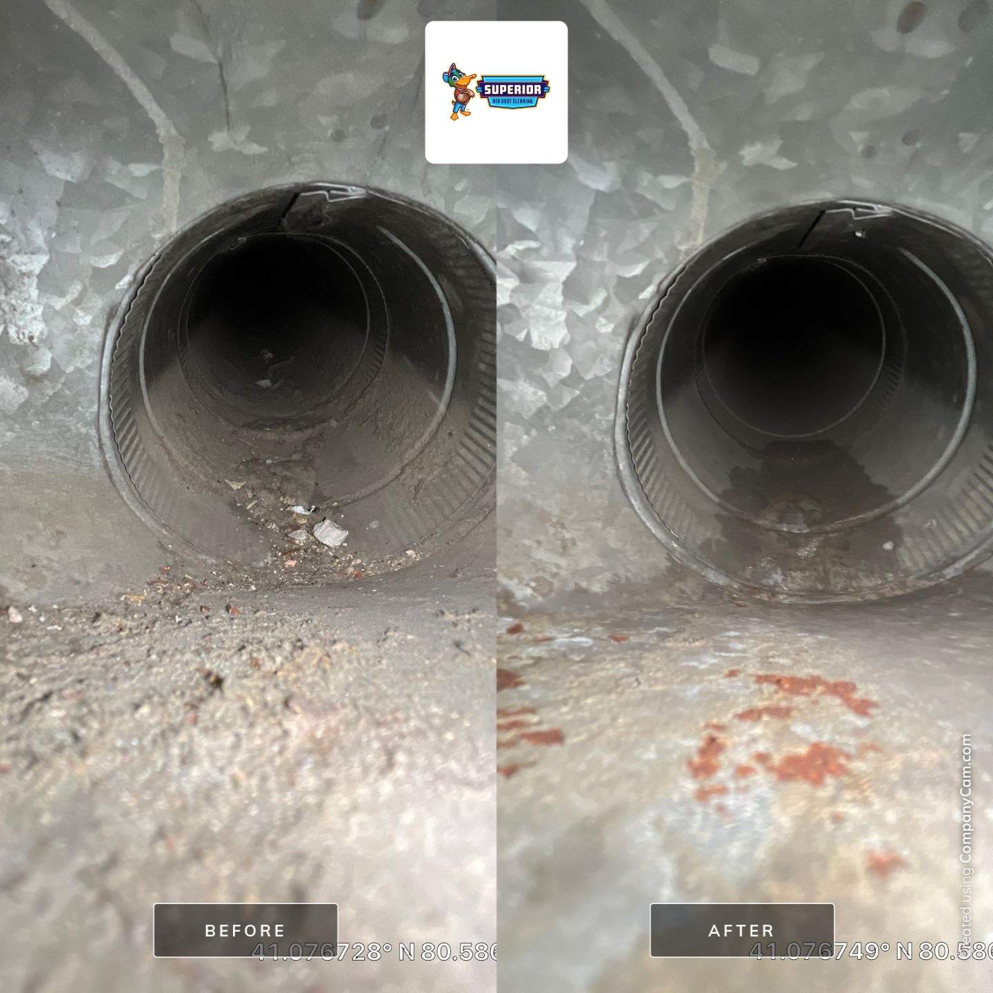 Air Duct Cleaning With a Vacuum Truck in Campbell, OH by Superior Air Duct Cleaning
