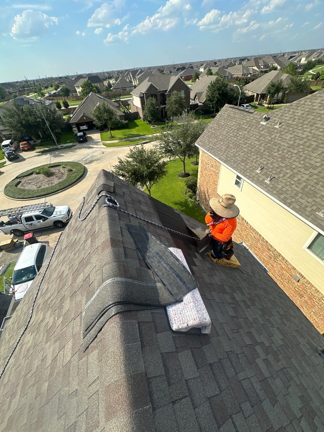 Hail Damage using Owen's Corning Duration (Lifetime) Shingles by Roof Repair Company