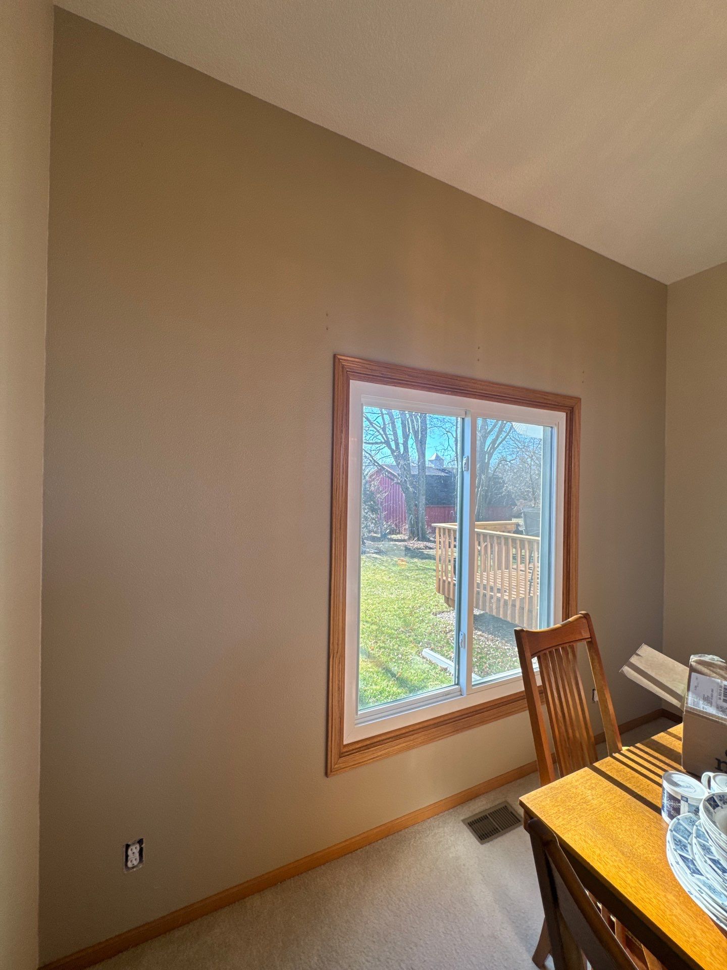 Ankeny Residential Interior | SW Duration in Natural Linen, Velvet Antler Accents & Clary Sage Bath with ProMar Flat White Ceilings by Midwest Paint LLC
