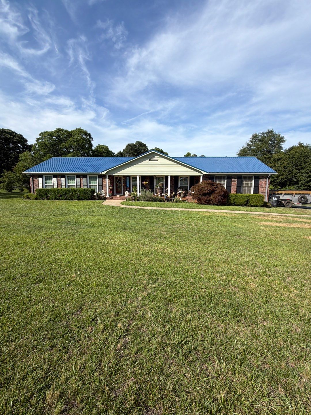 29-Gauge Metal Roof Installation in Piedmont, SC | Gallery Blue Tuff Rib Steel Roofing by Roofers LLC
